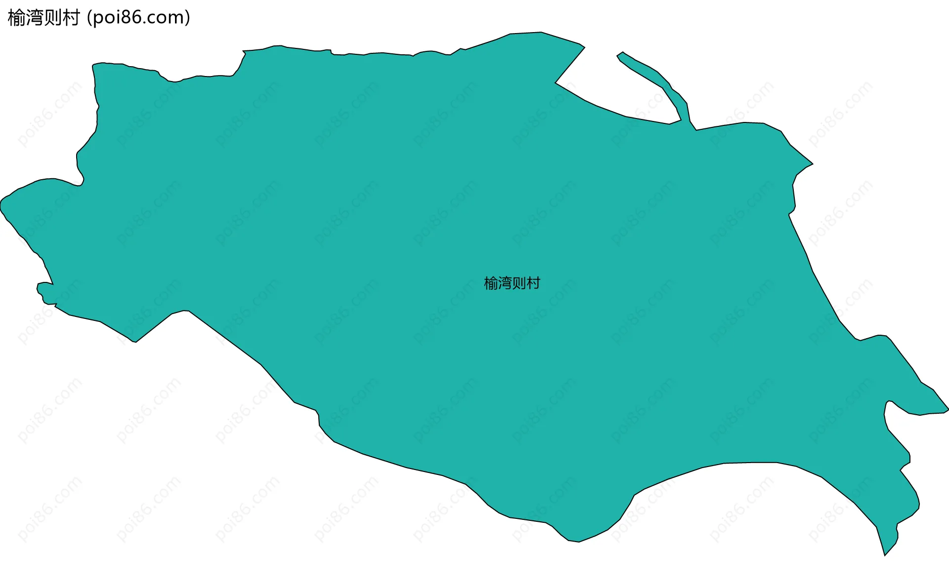 榆湾则村边界地图