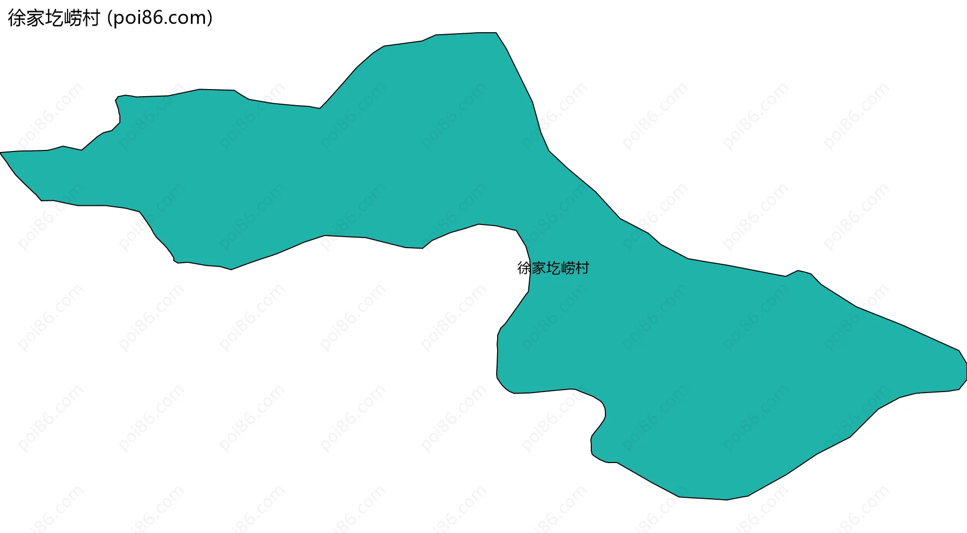 徐家圪崂村边界地图