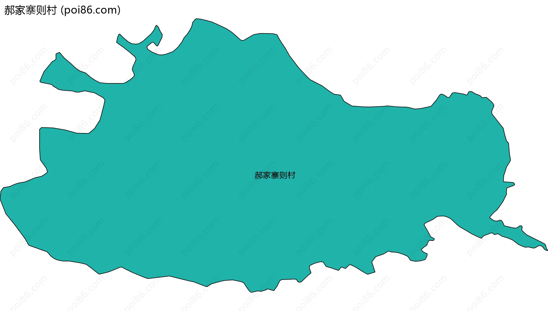 郝家寨则村边界地图