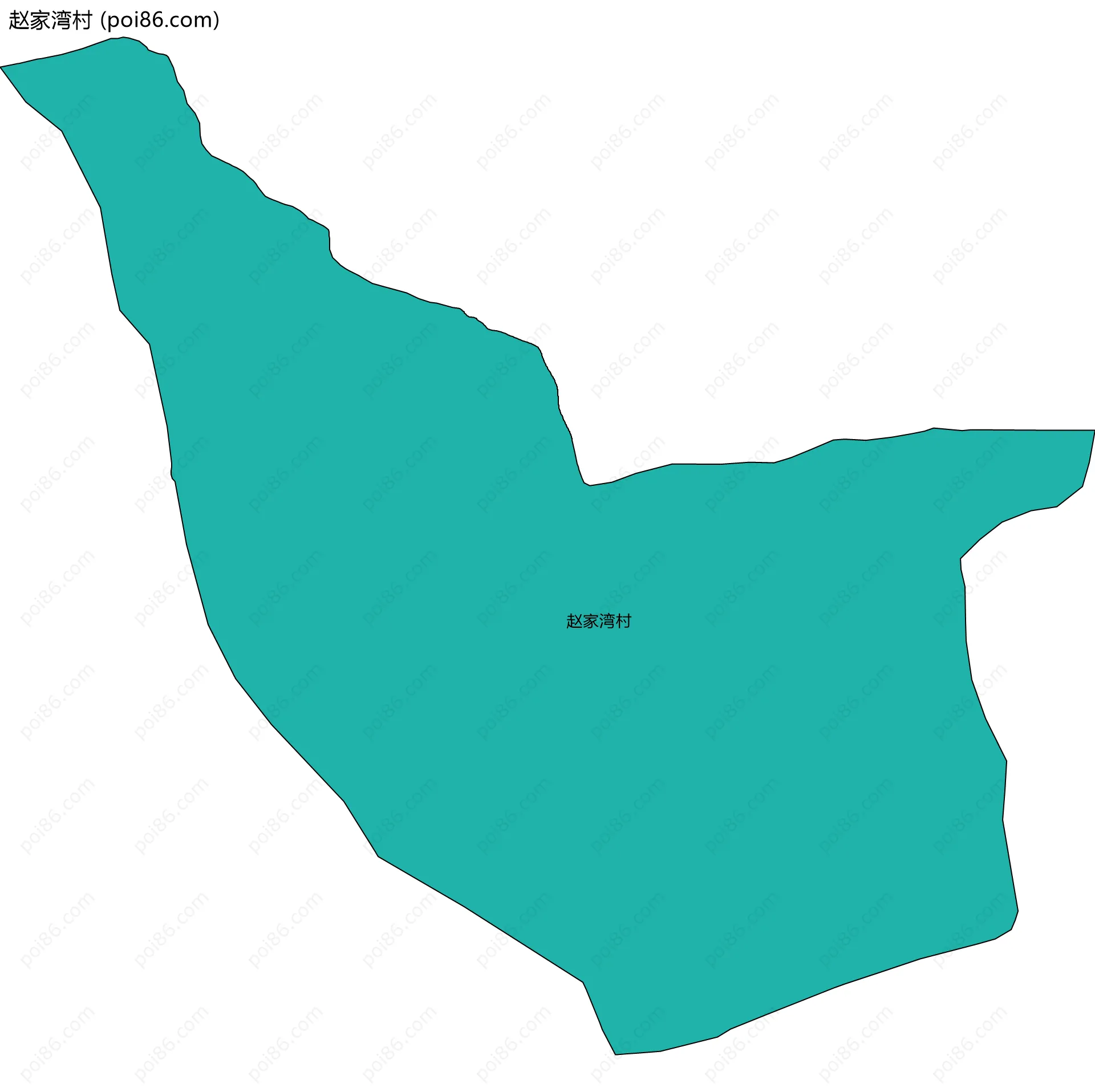 赵家湾村边界地图