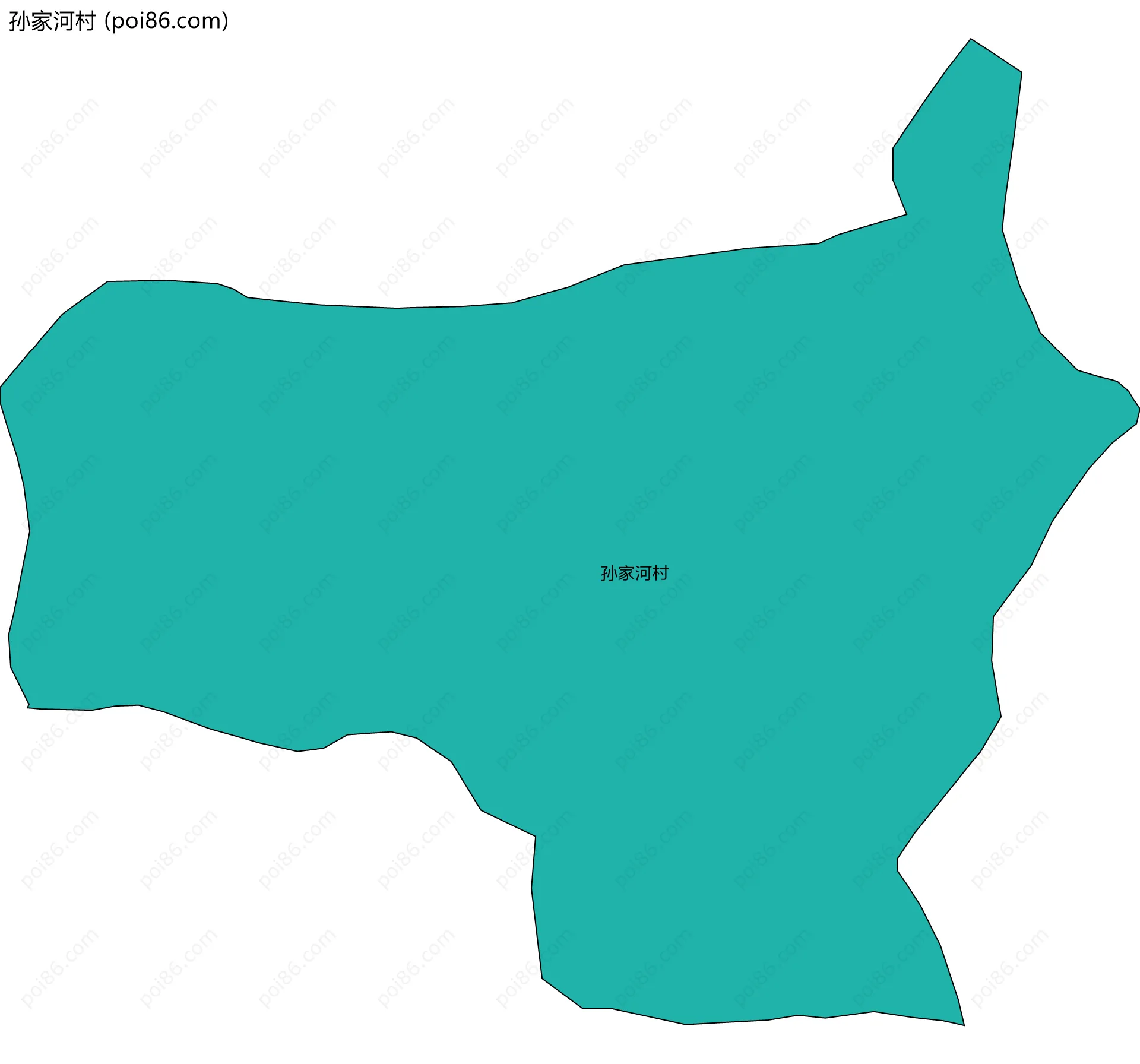 孙家河村边界地图