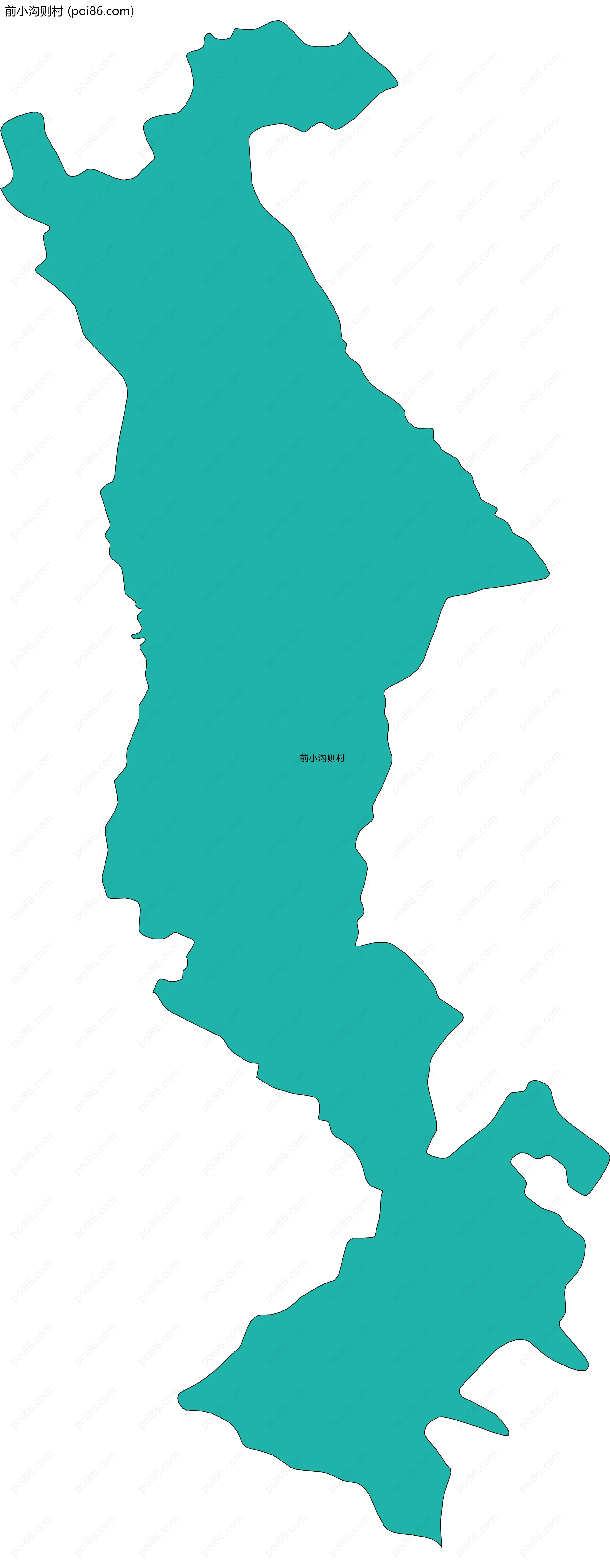 前小沟则村边界地图