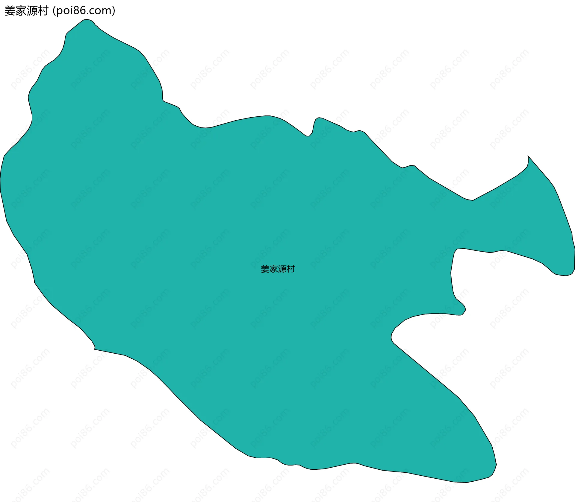 姜家源村边界地图