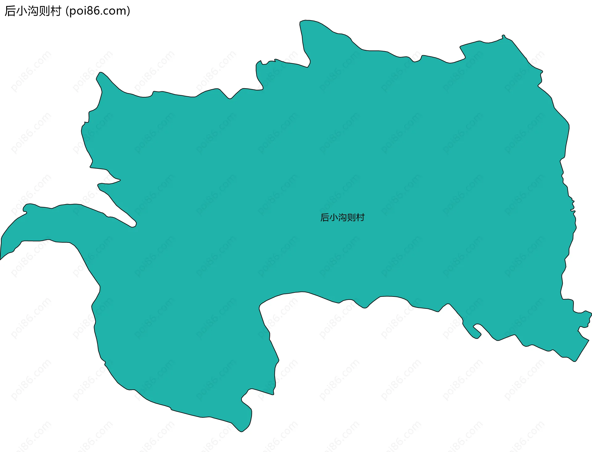 后小沟则村边界地图