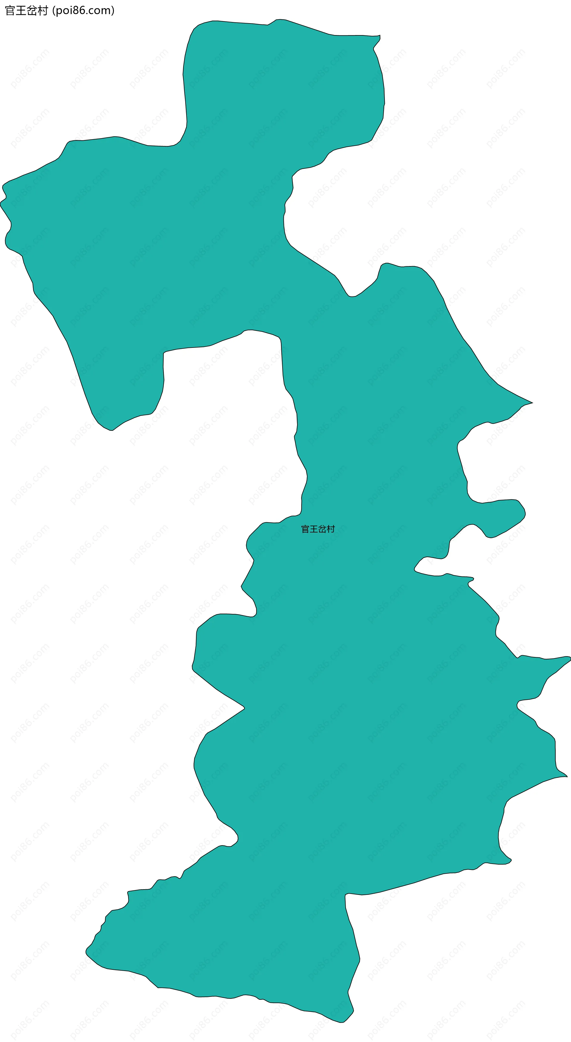 官王岔村边界地图