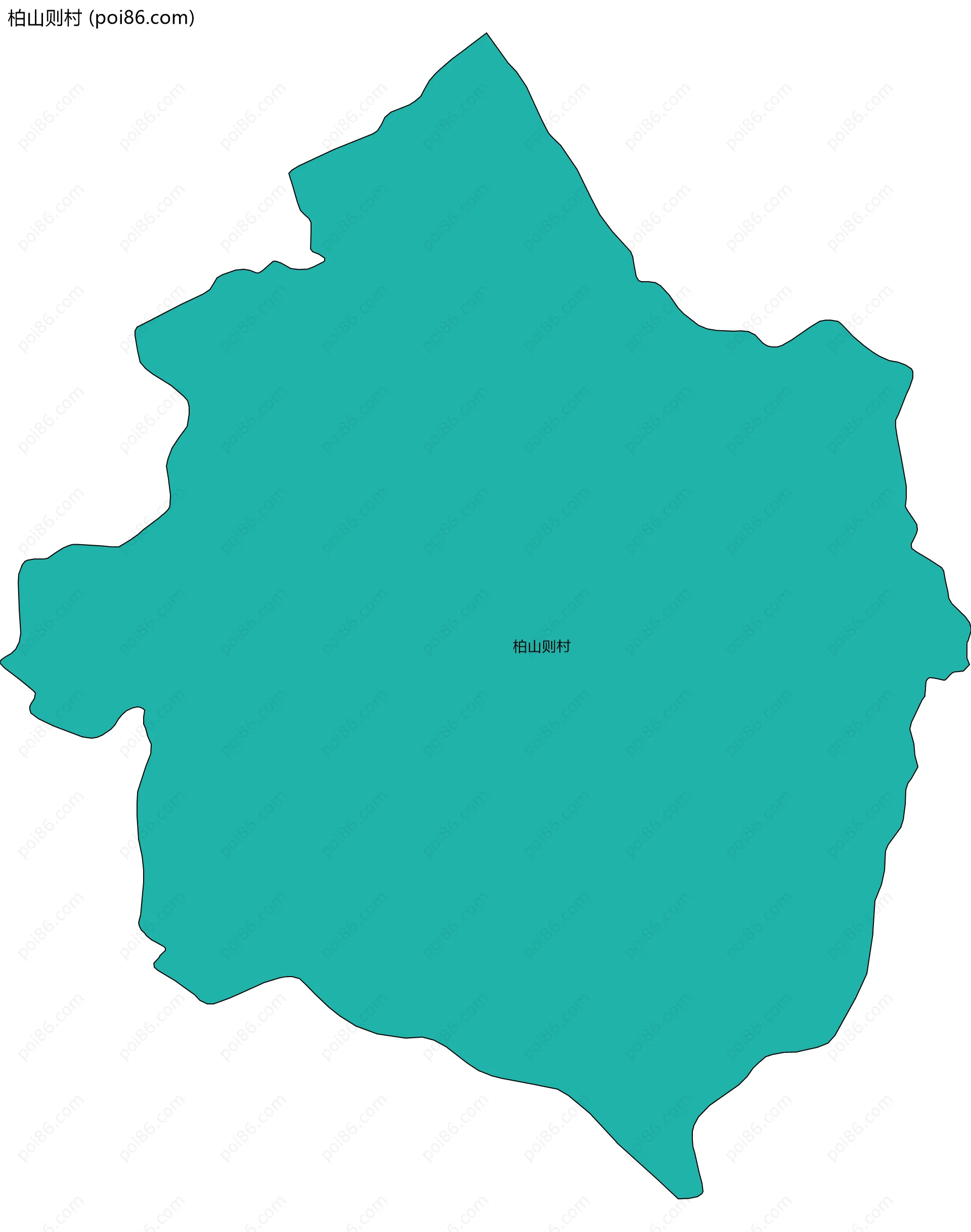 柏山则村边界地图