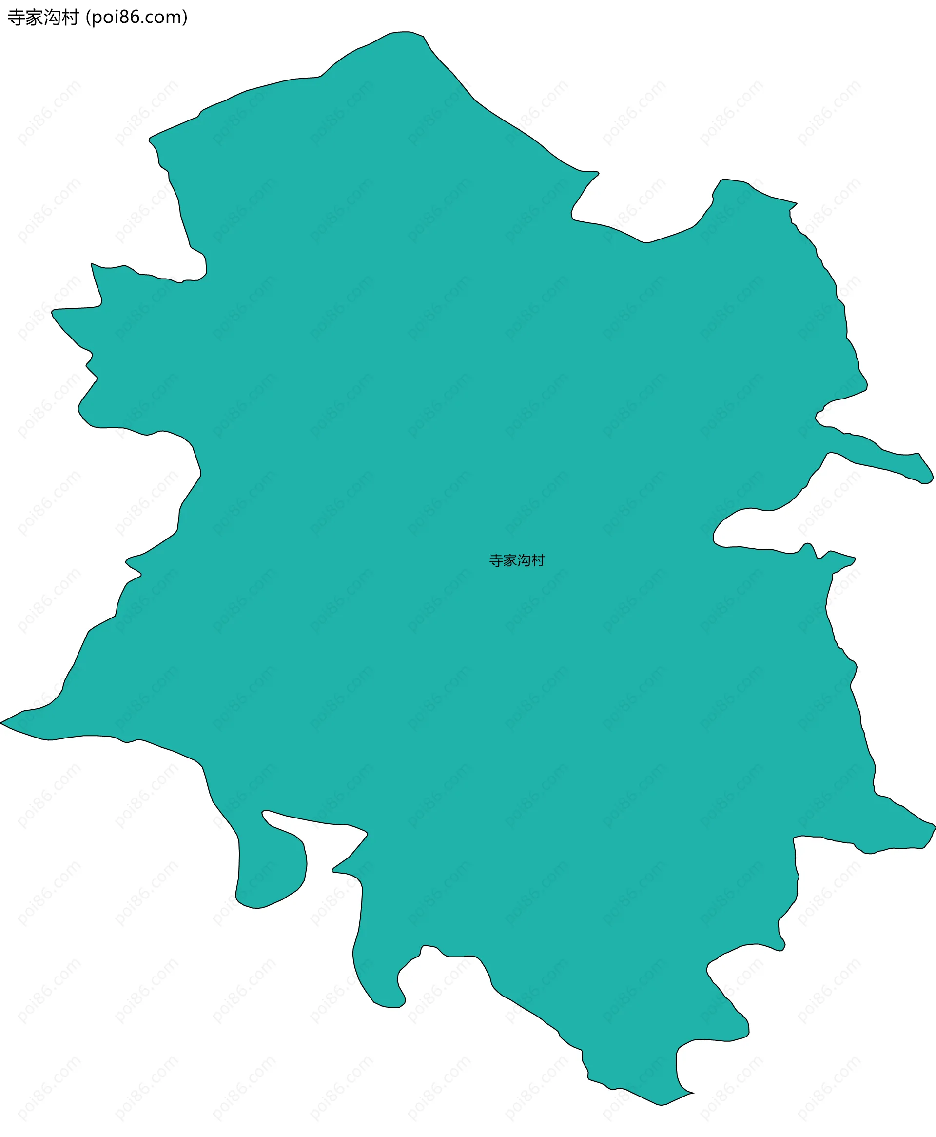 寺家沟村边界地图