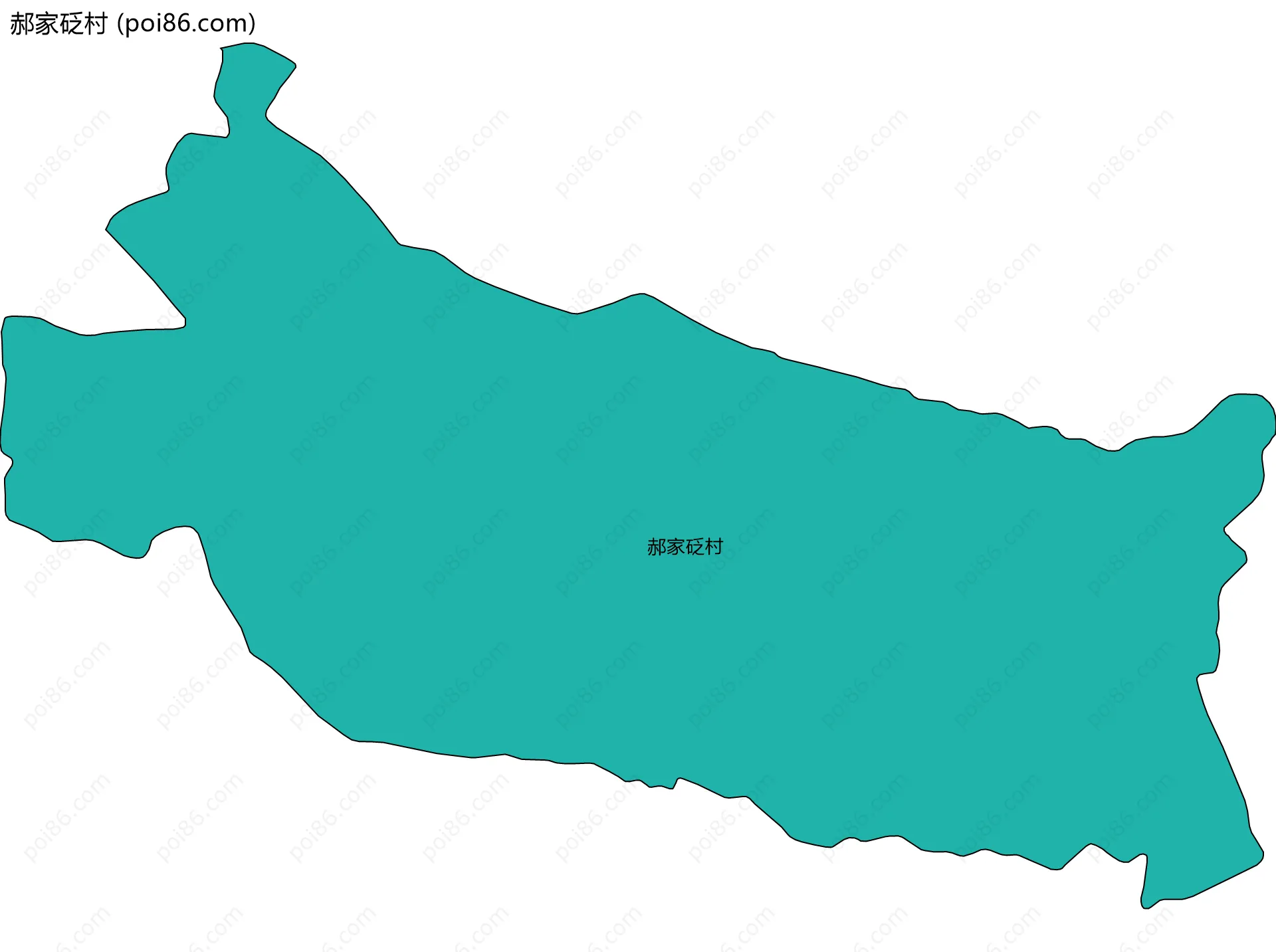 郝家砭村边界地图