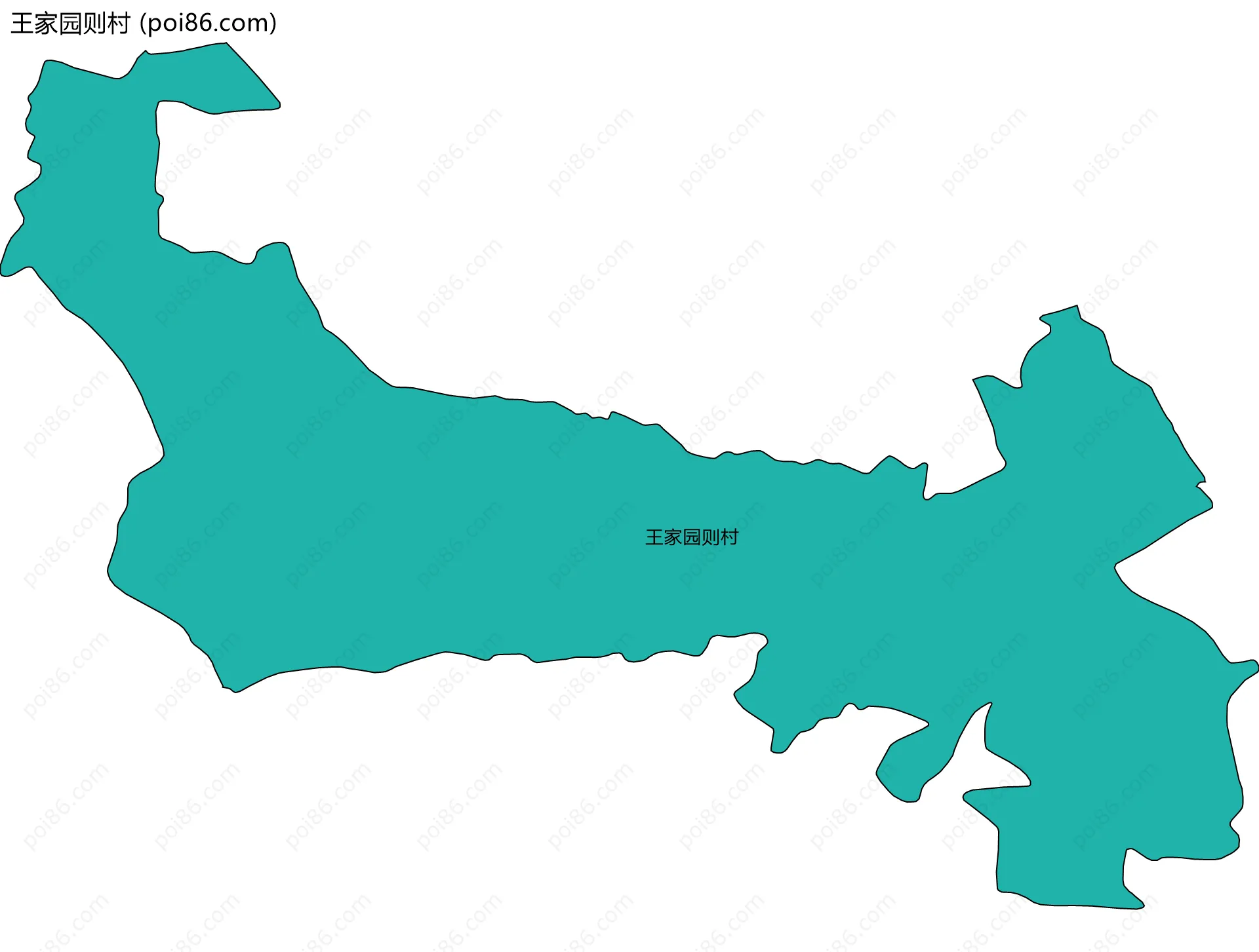 王家园则村边界地图