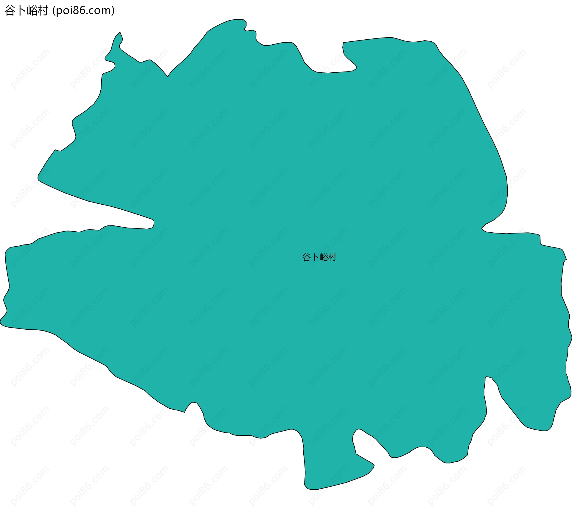 谷卜峪村边界地图