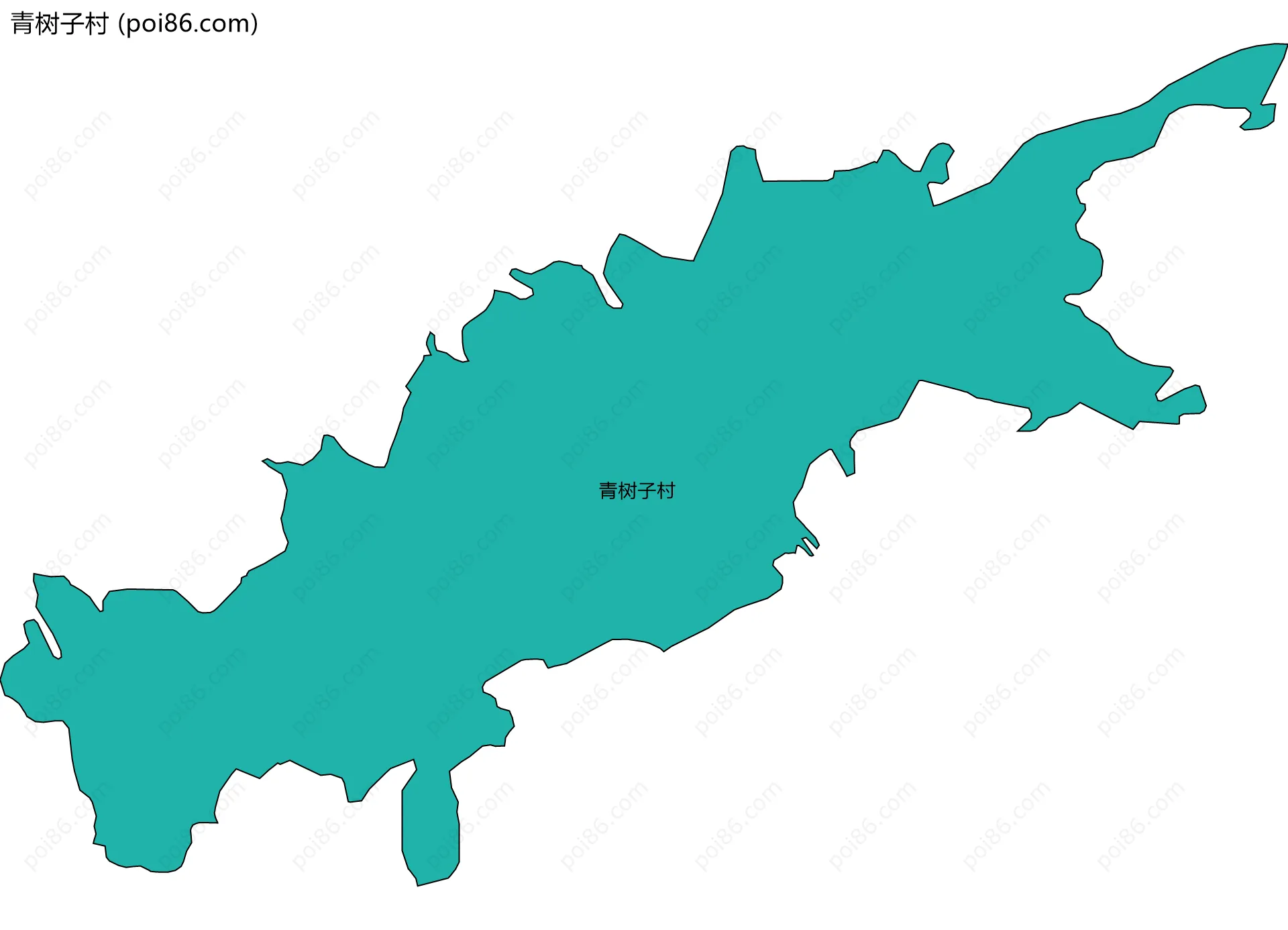青树子村边界地图