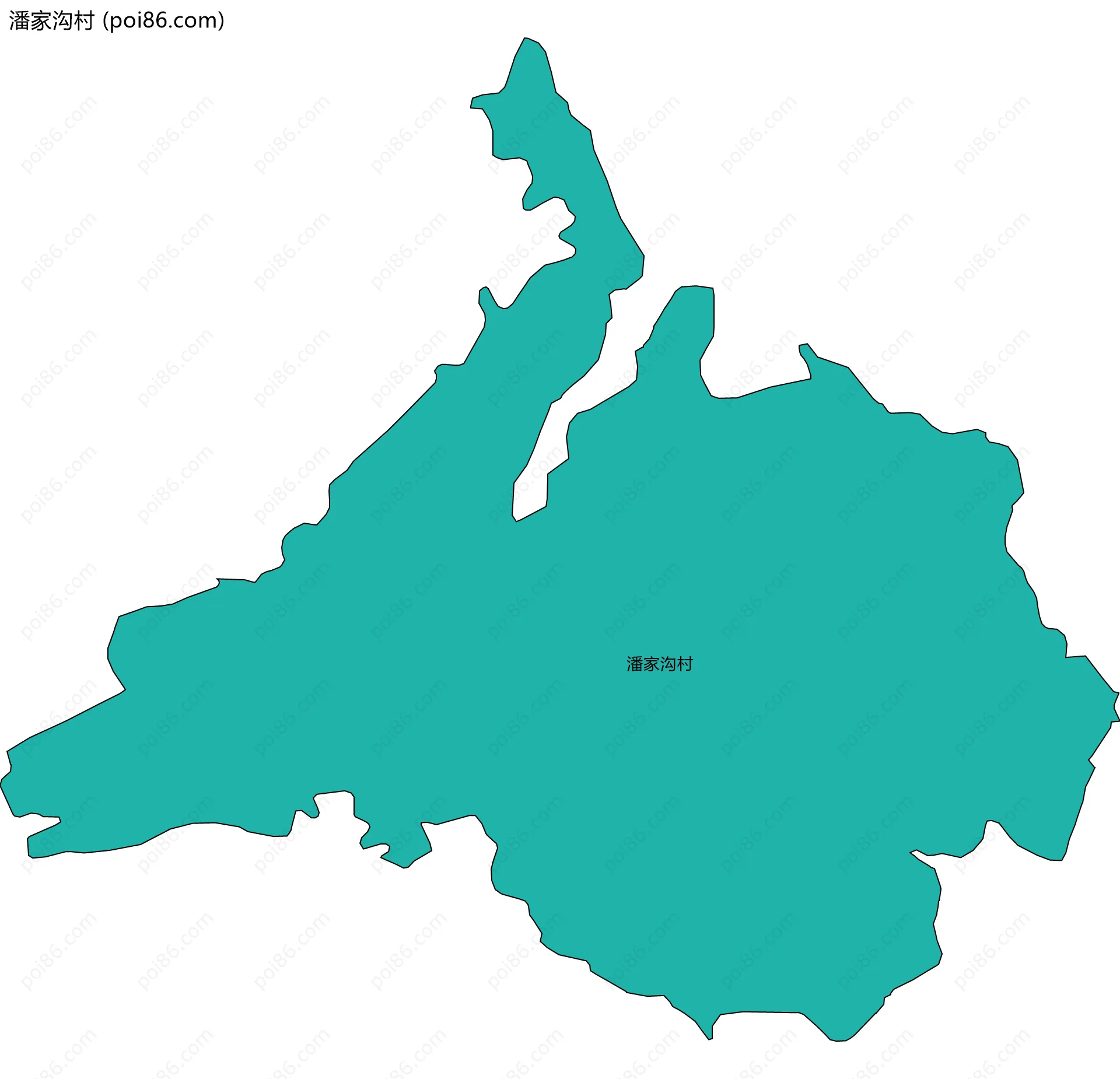 潘家沟村边界地图