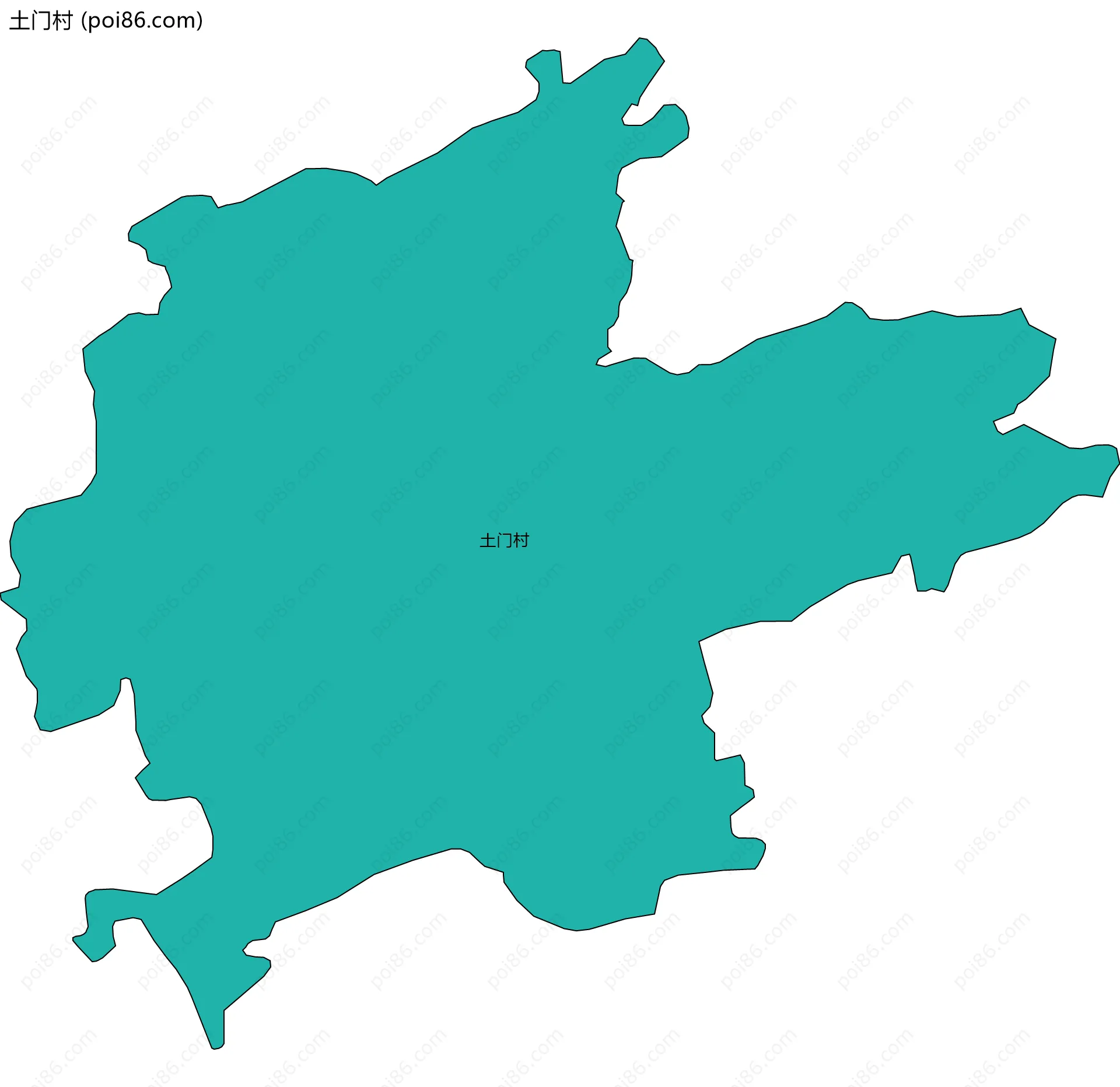 土门村边界地图