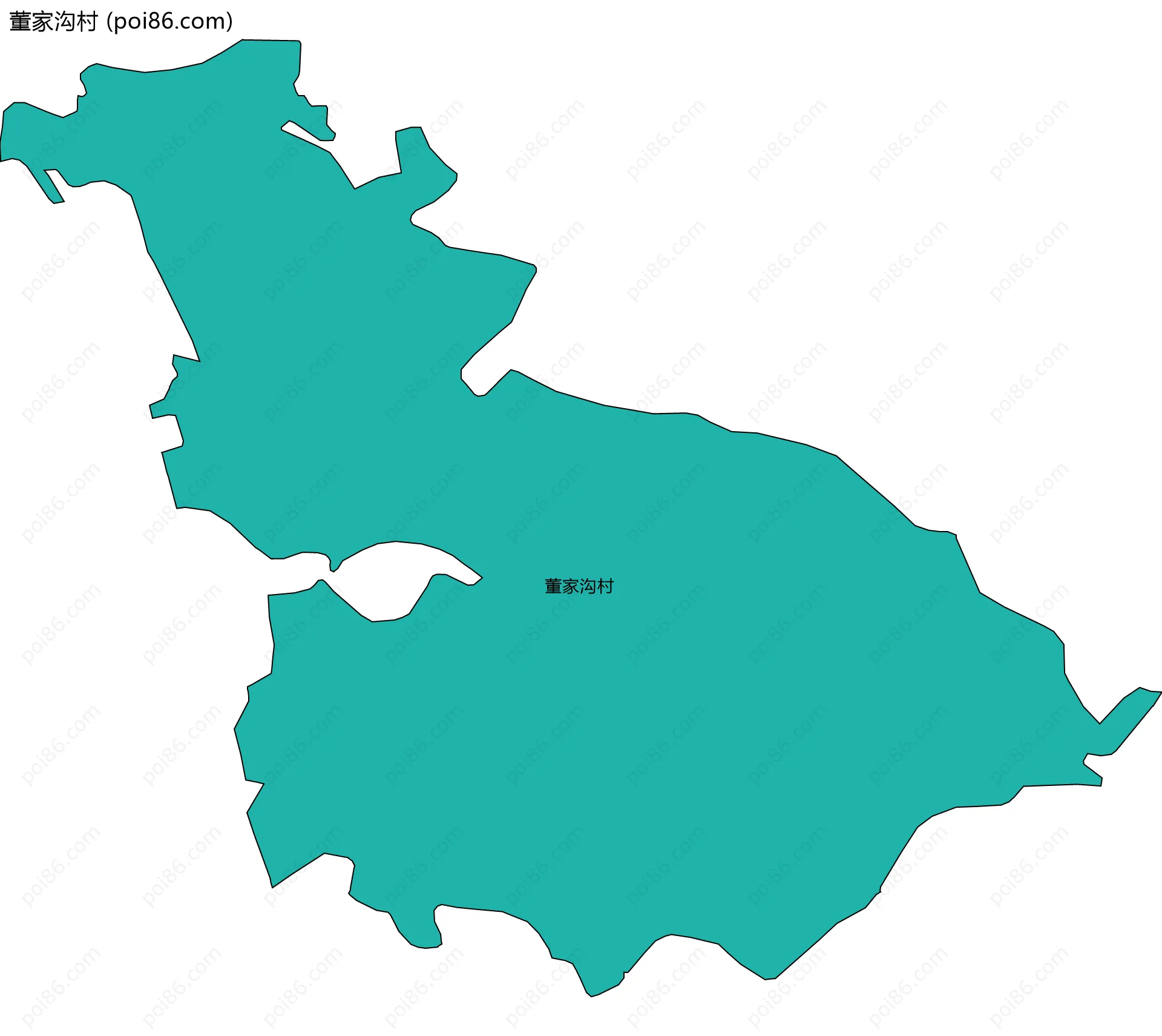 董家沟村边界地图