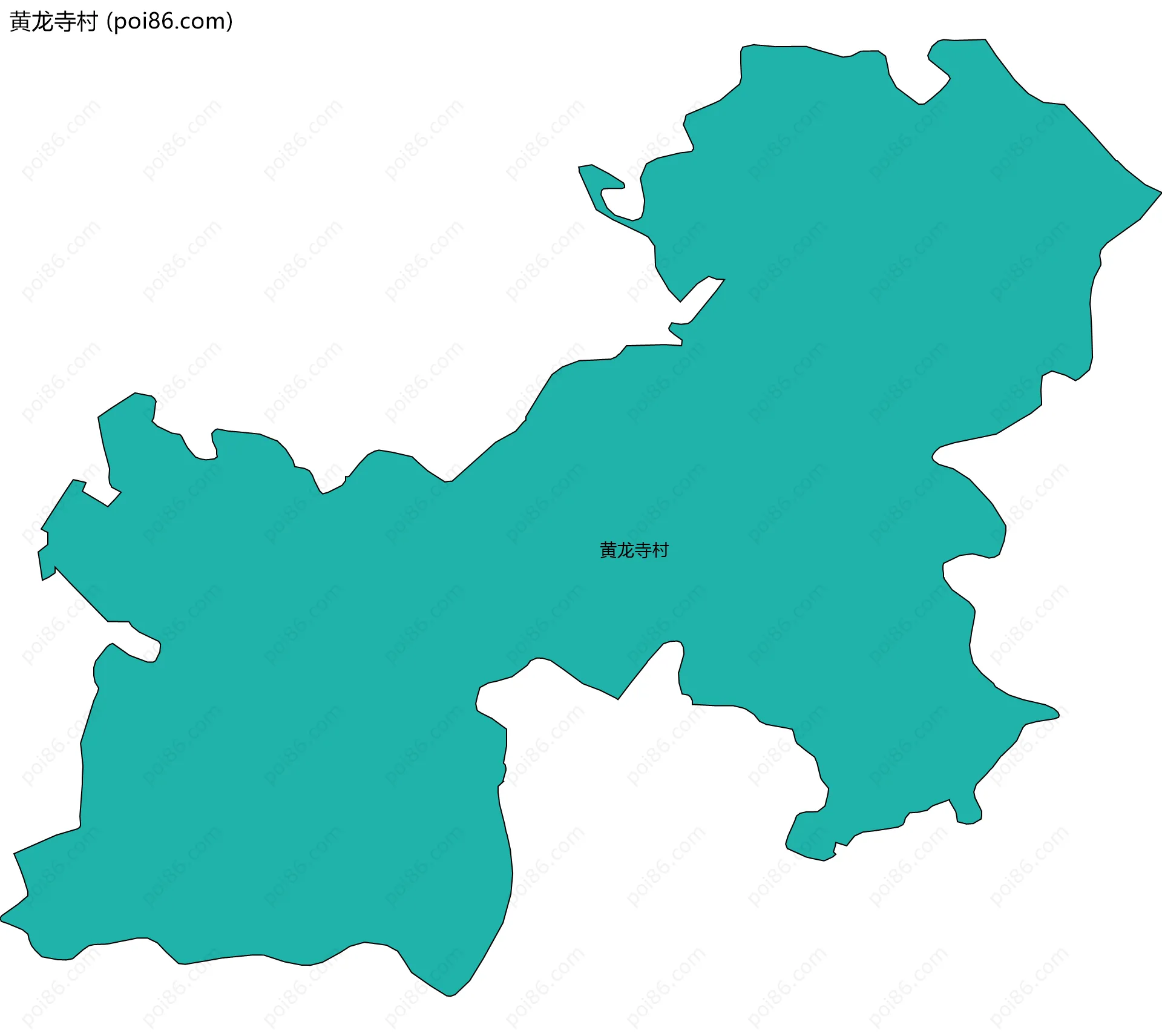 黄龙寺村边界地图