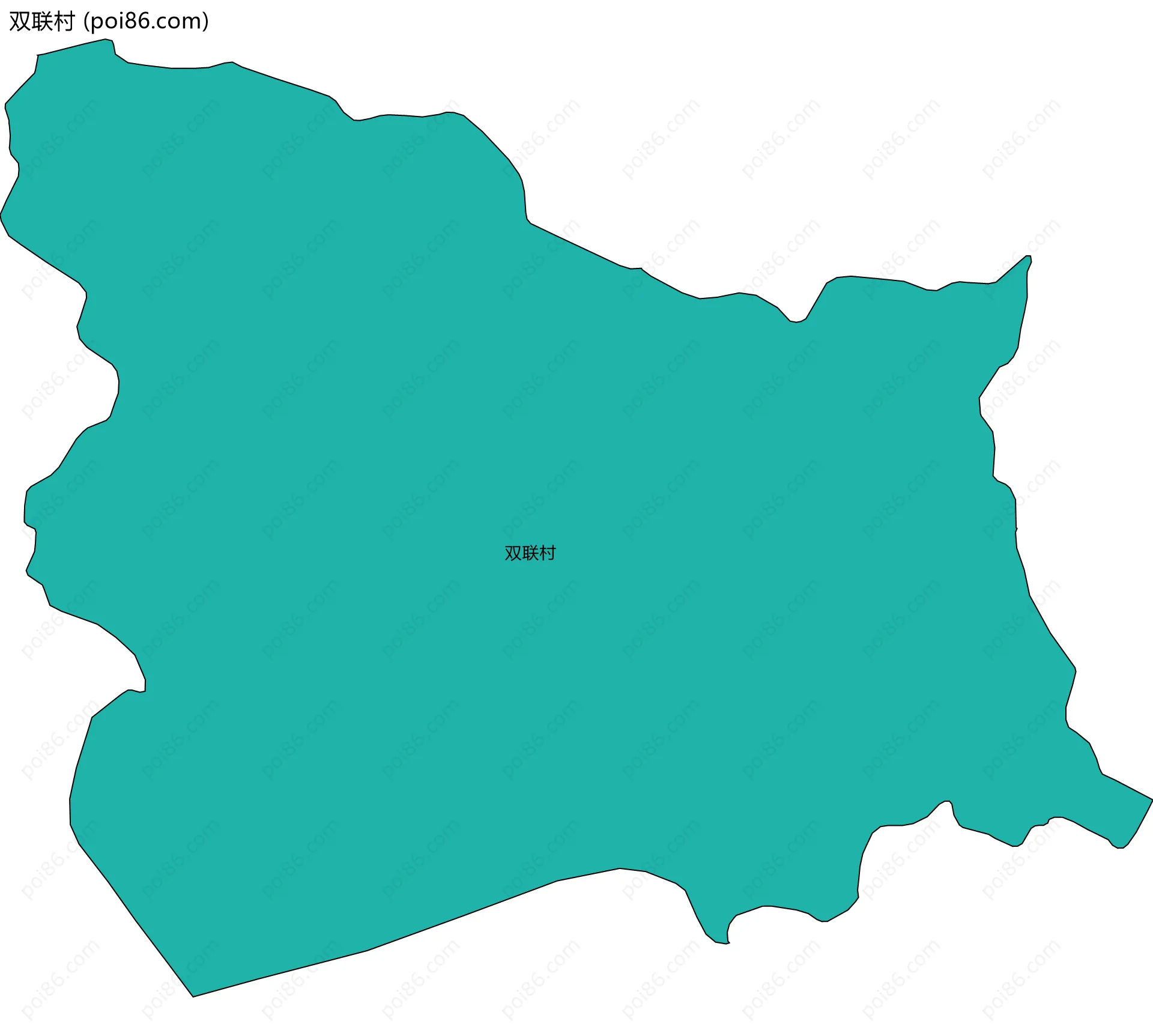 双联村边界地图