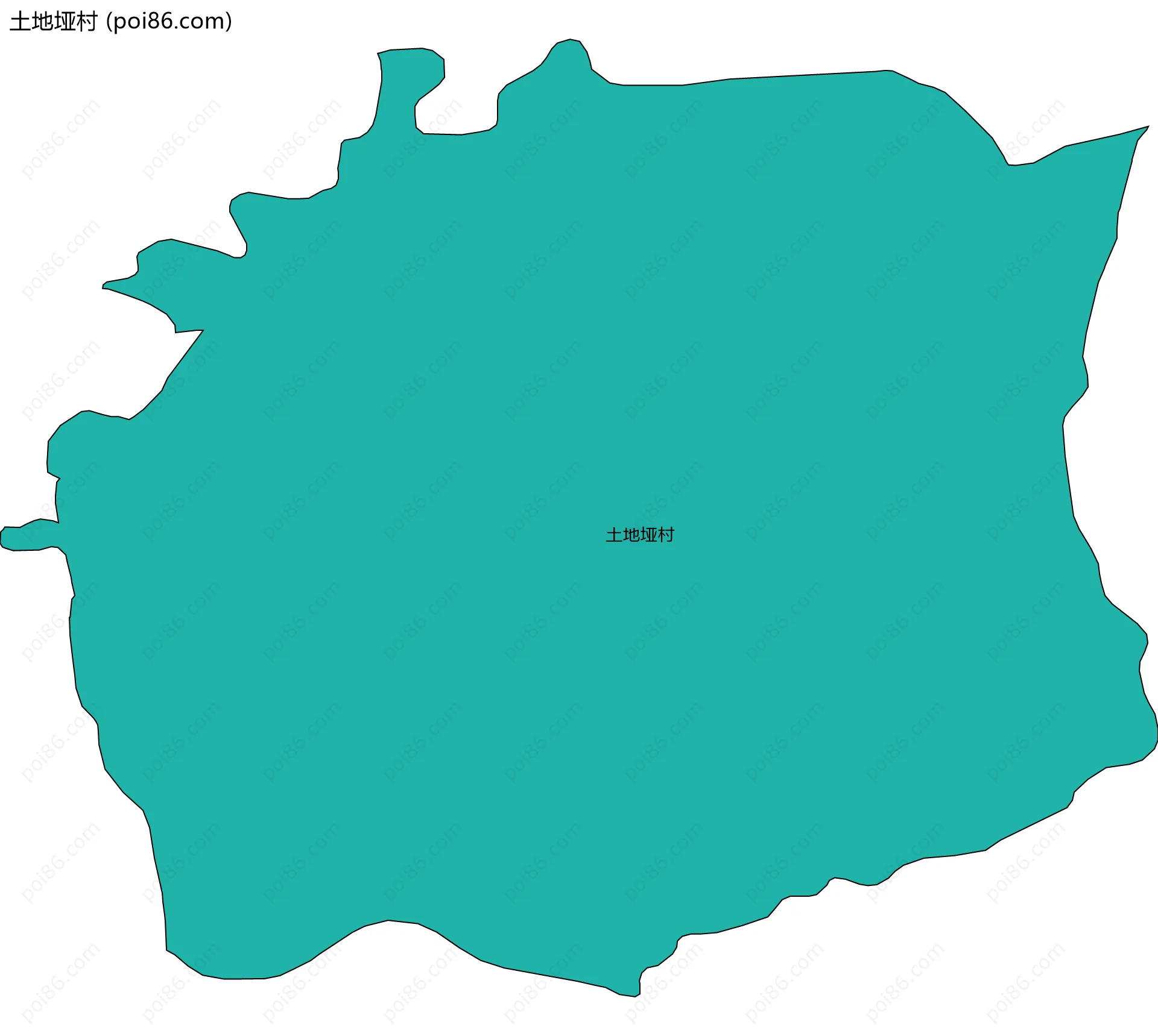 土地垭村边界地图