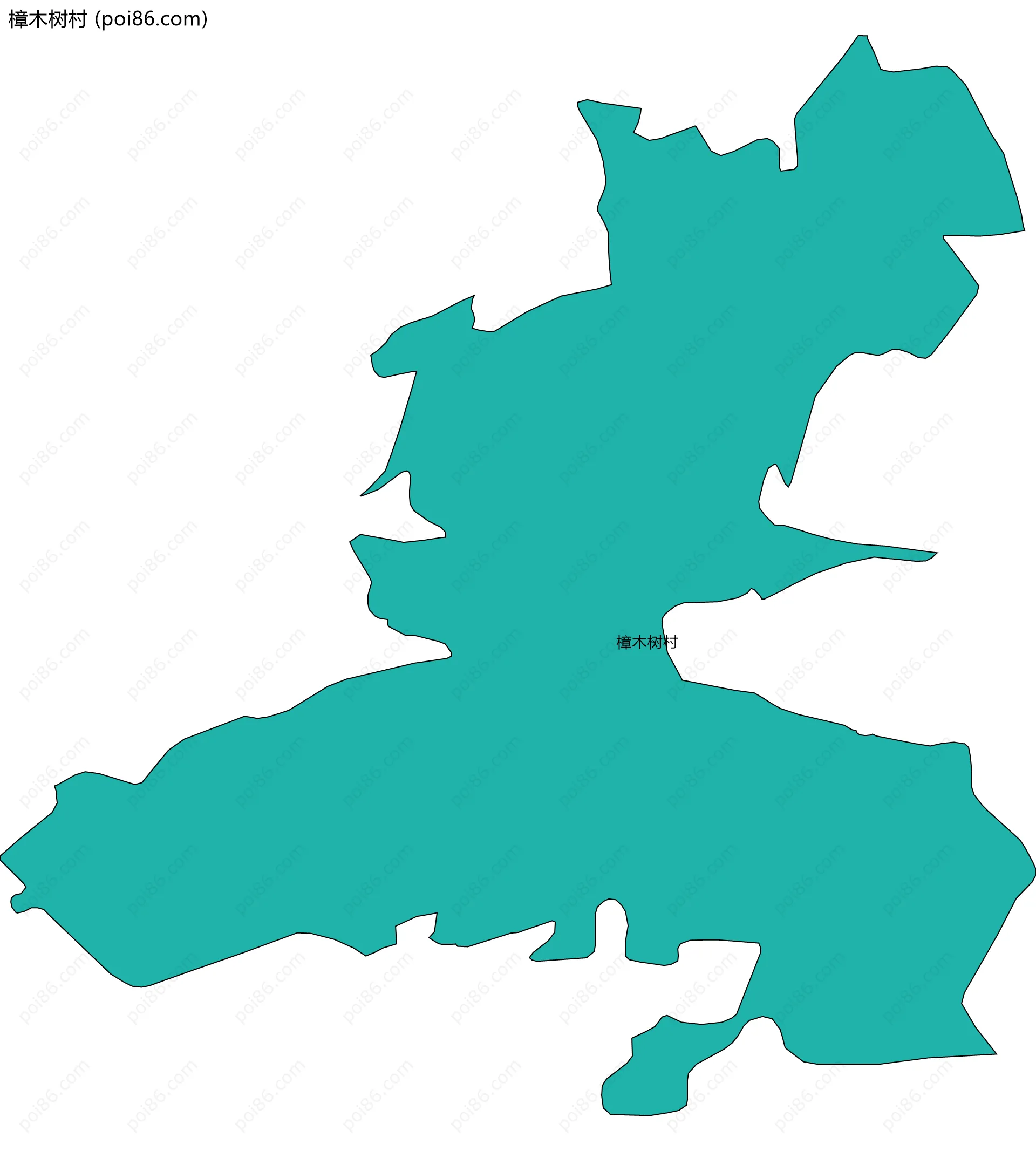 樟木树村边界地图