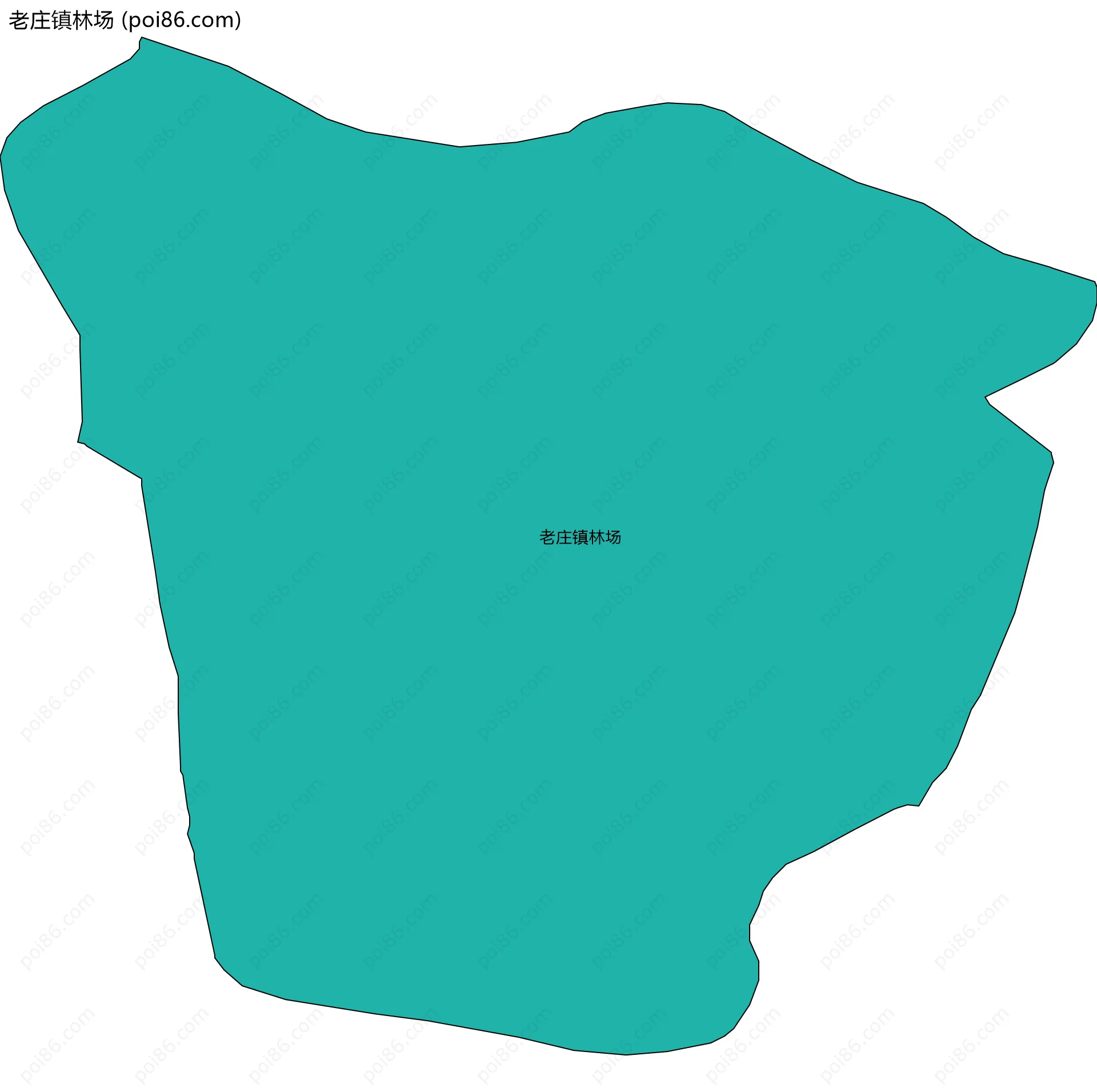 老庄镇林场边界地图