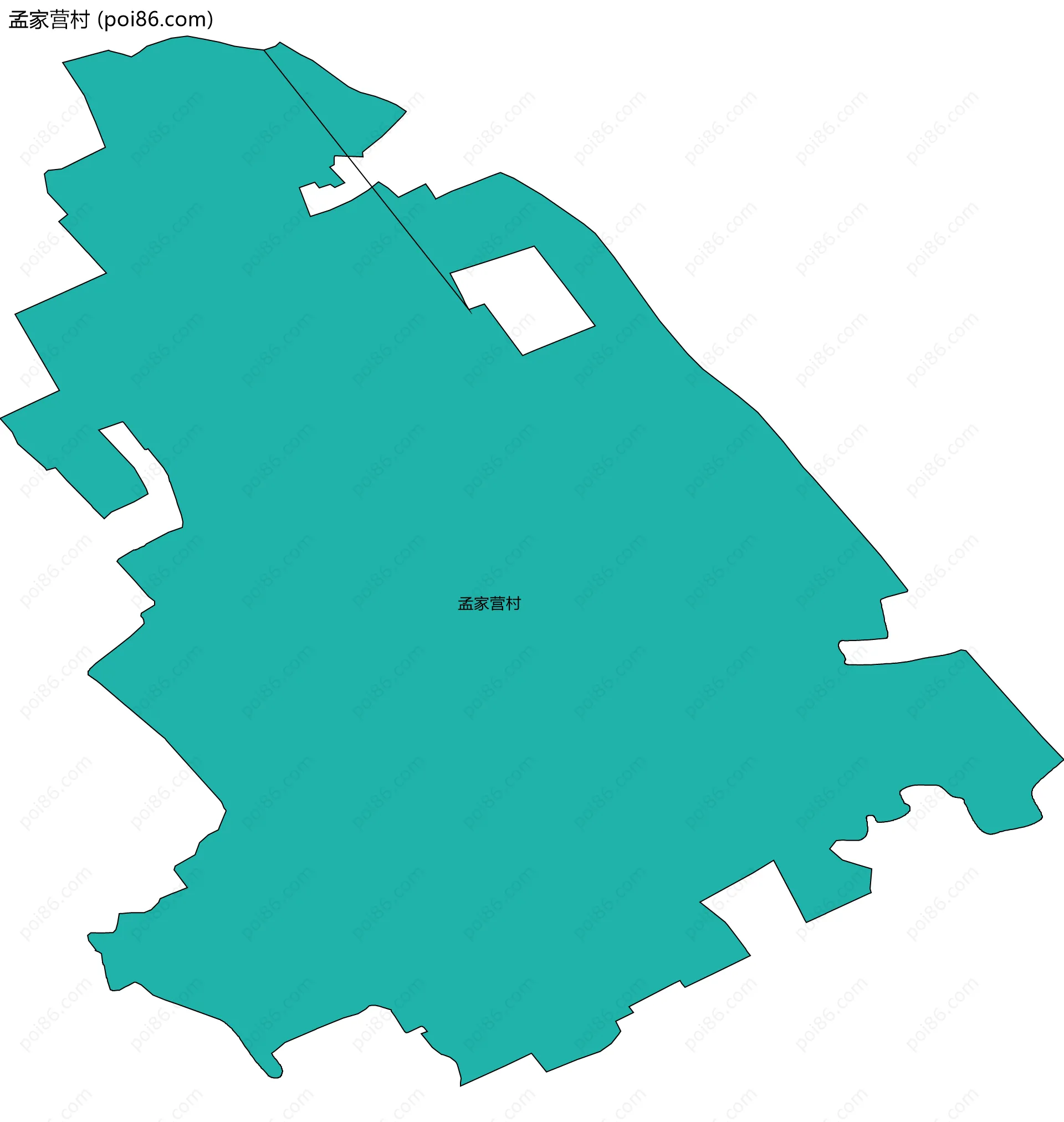 孟家营村边界地图