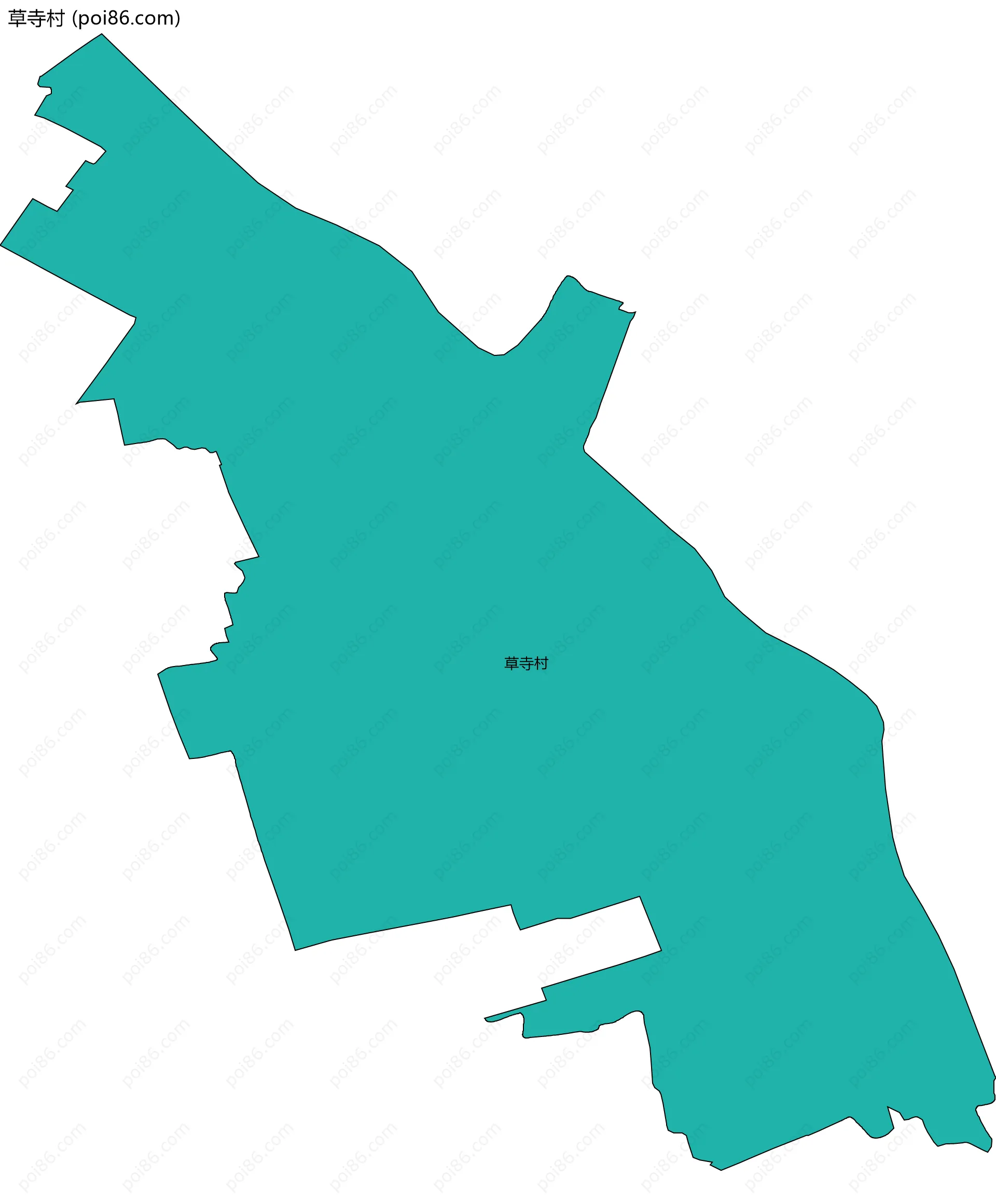 草寺村边界地图