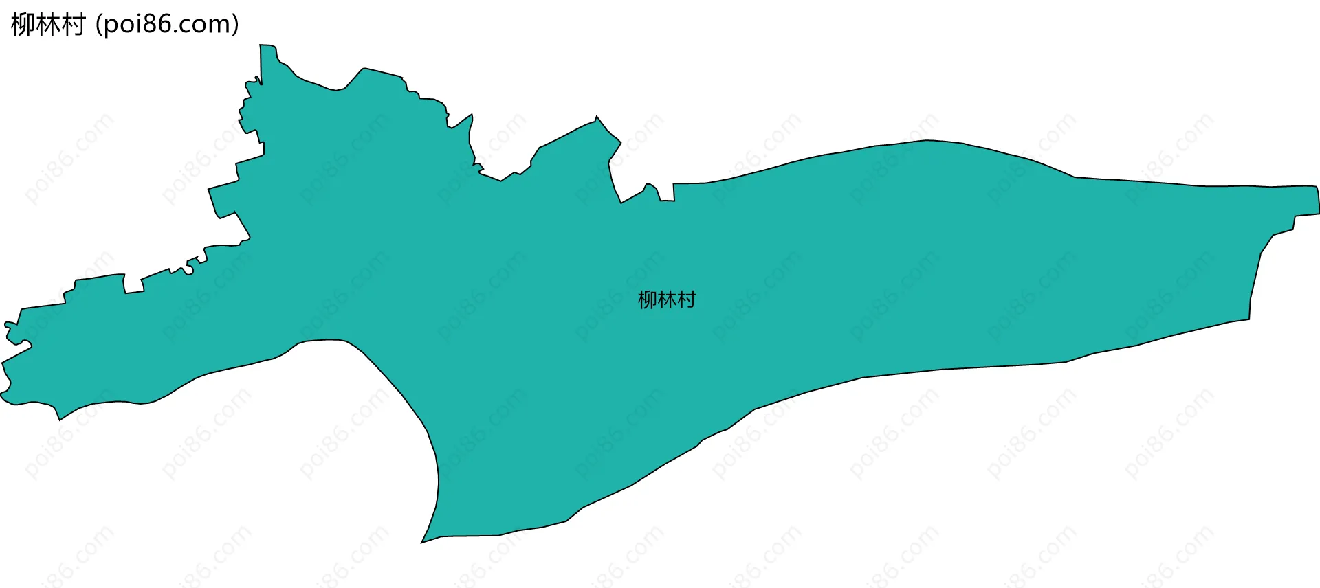 柳林村边界地图