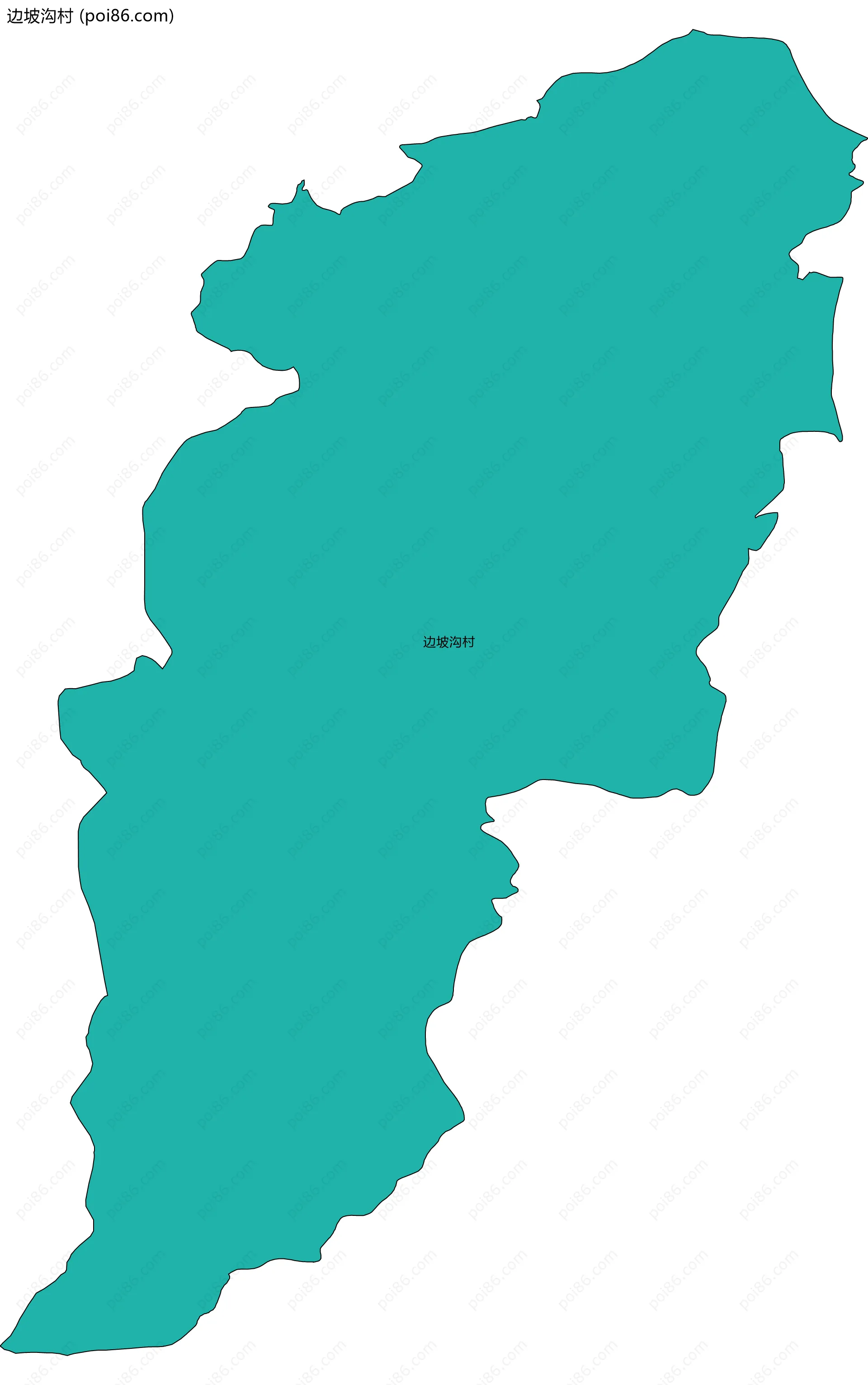 边坡沟村边界地图