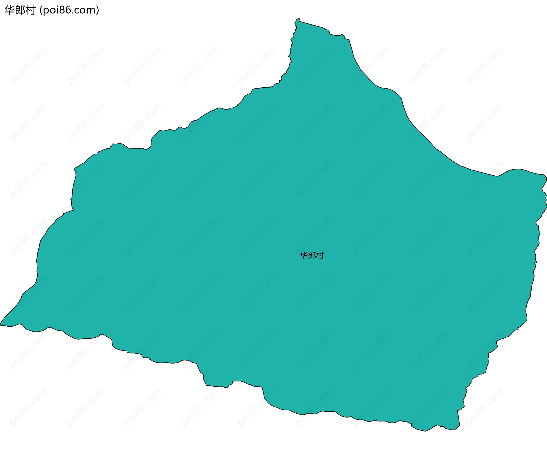 华郎村边界地图