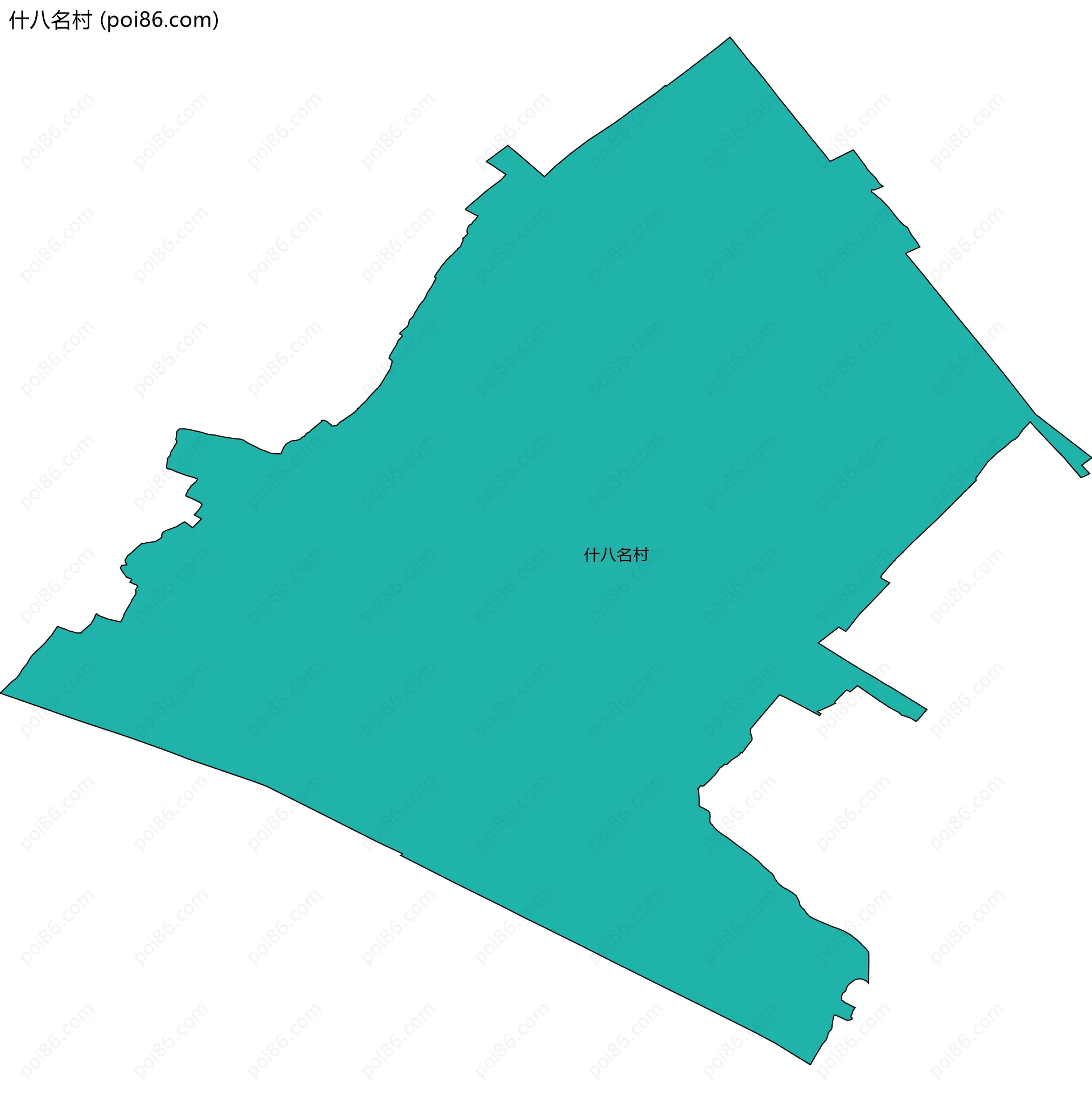 什八名村边界地图