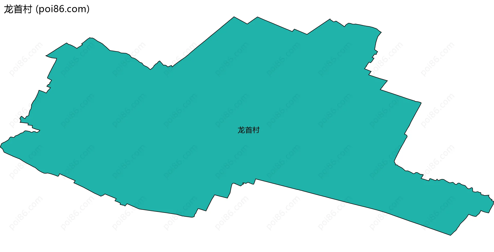 龙首村边界地图