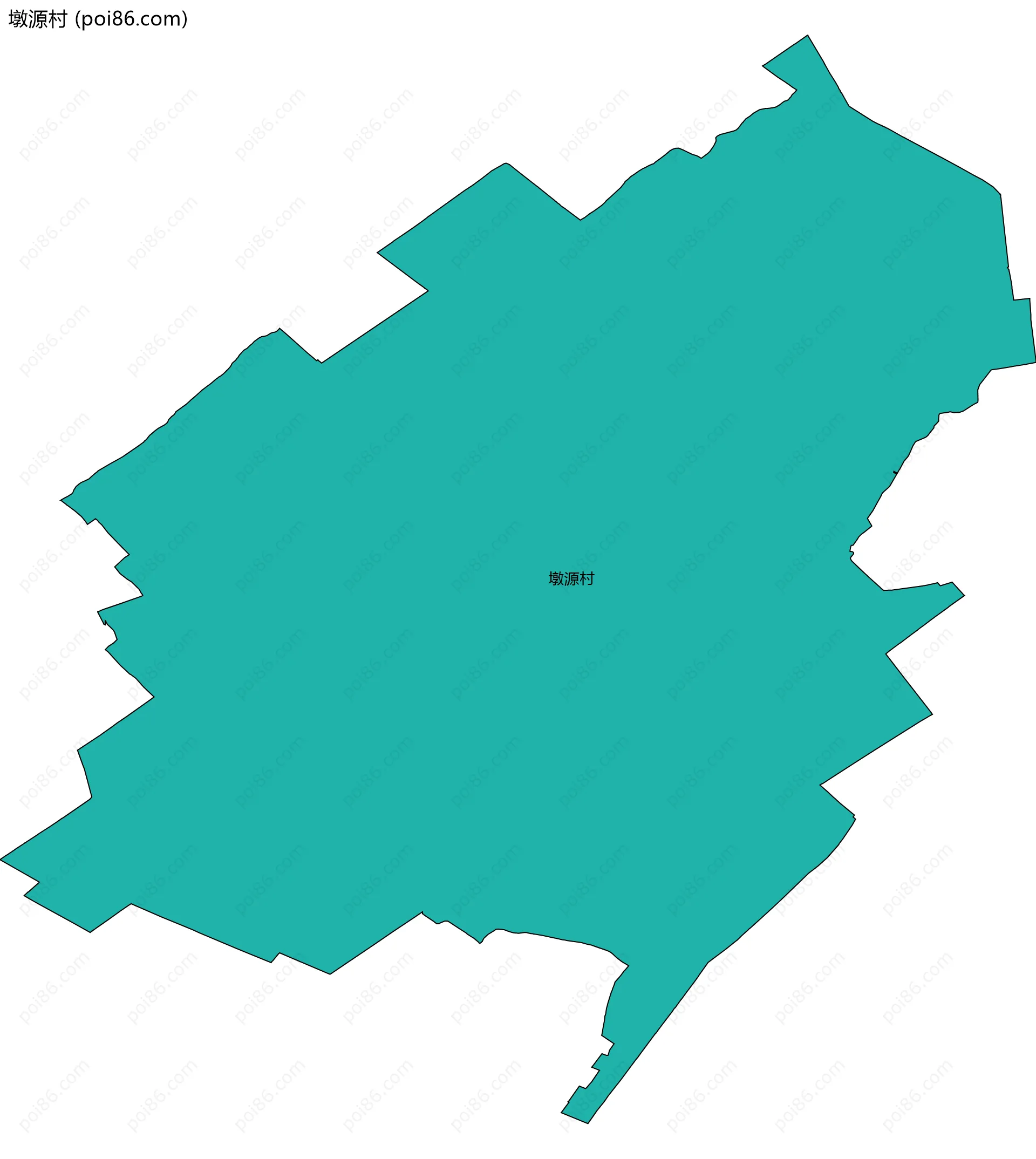 墩源村边界地图