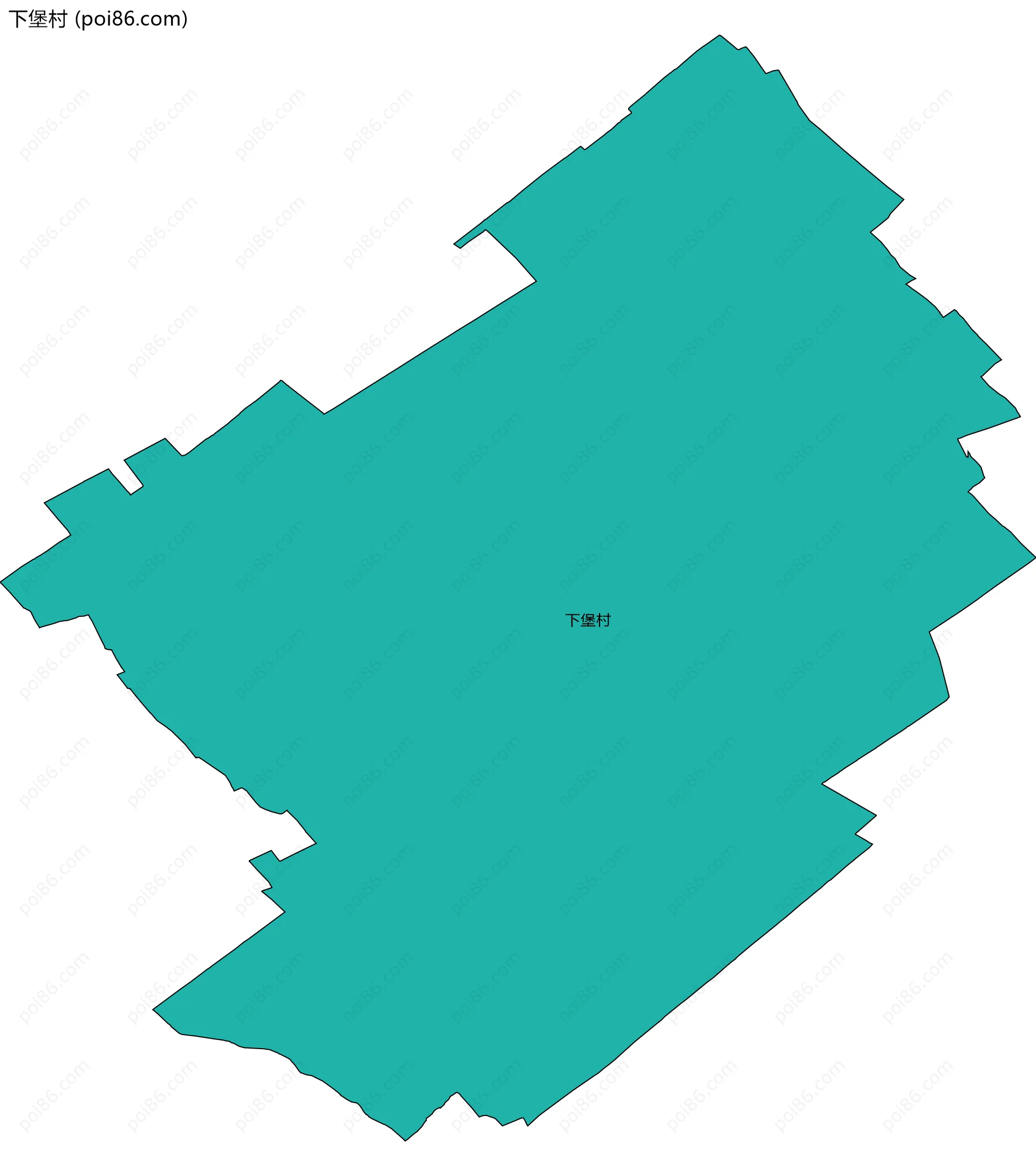 下堡村边界地图