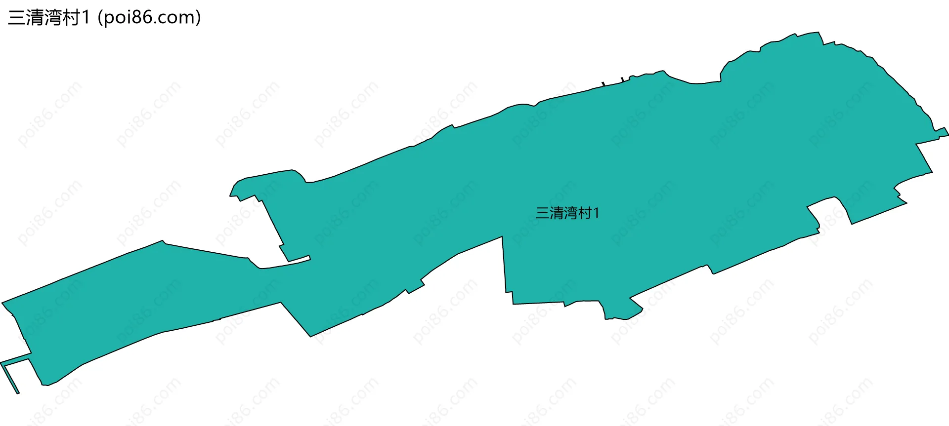 三清湾村1边界地图