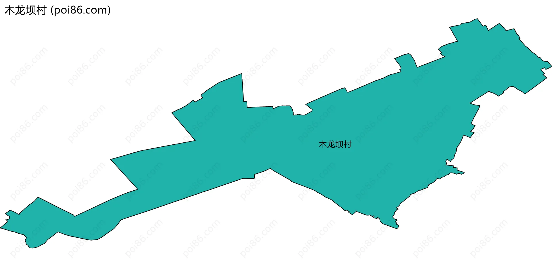 木龙坝村边界地图