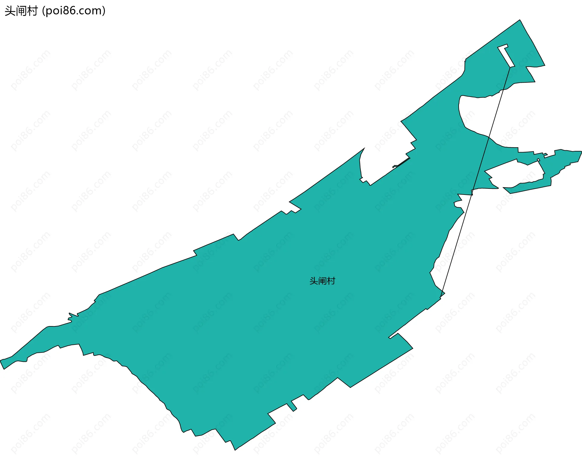 头闸村边界地图