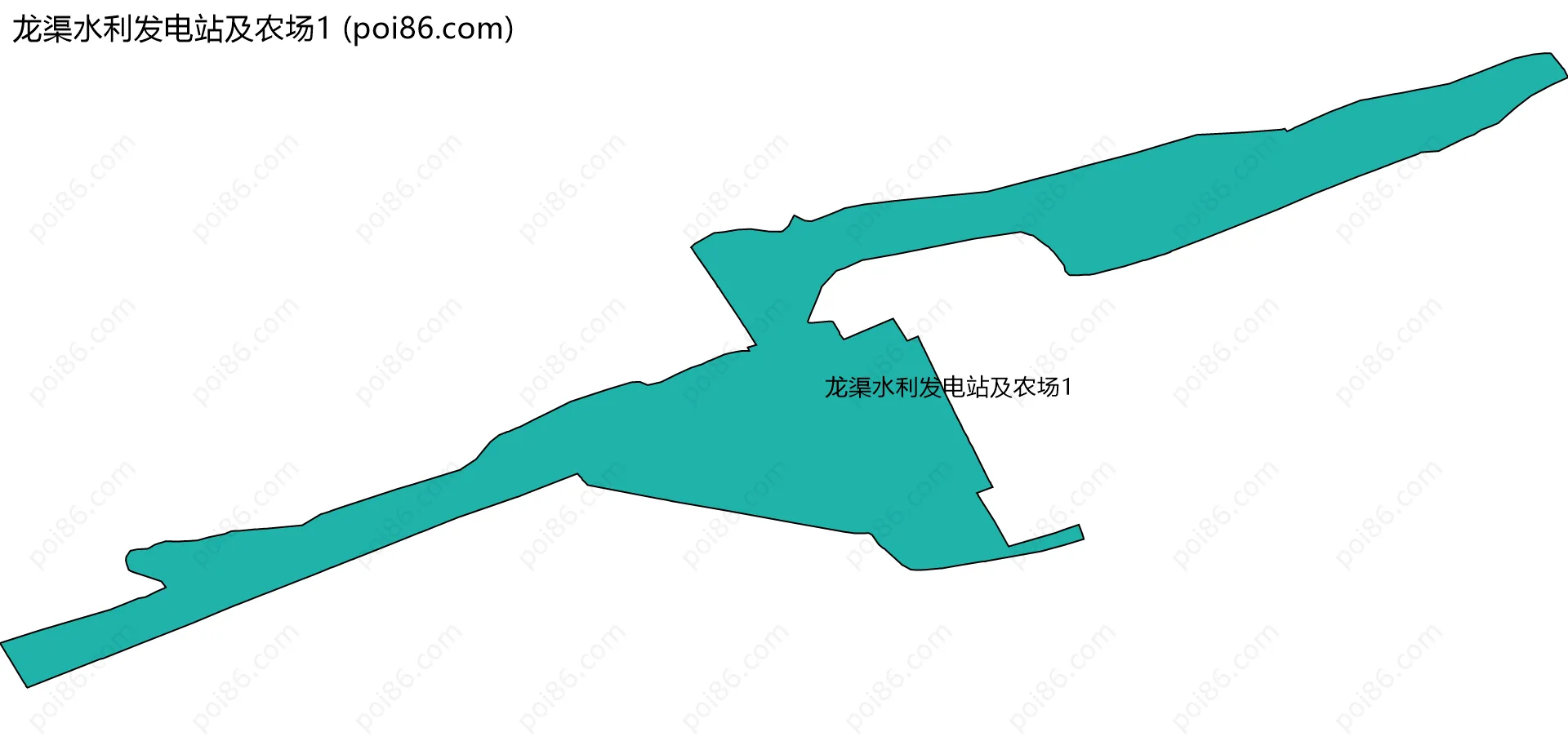 龙渠水利发电站及农场1边界地图