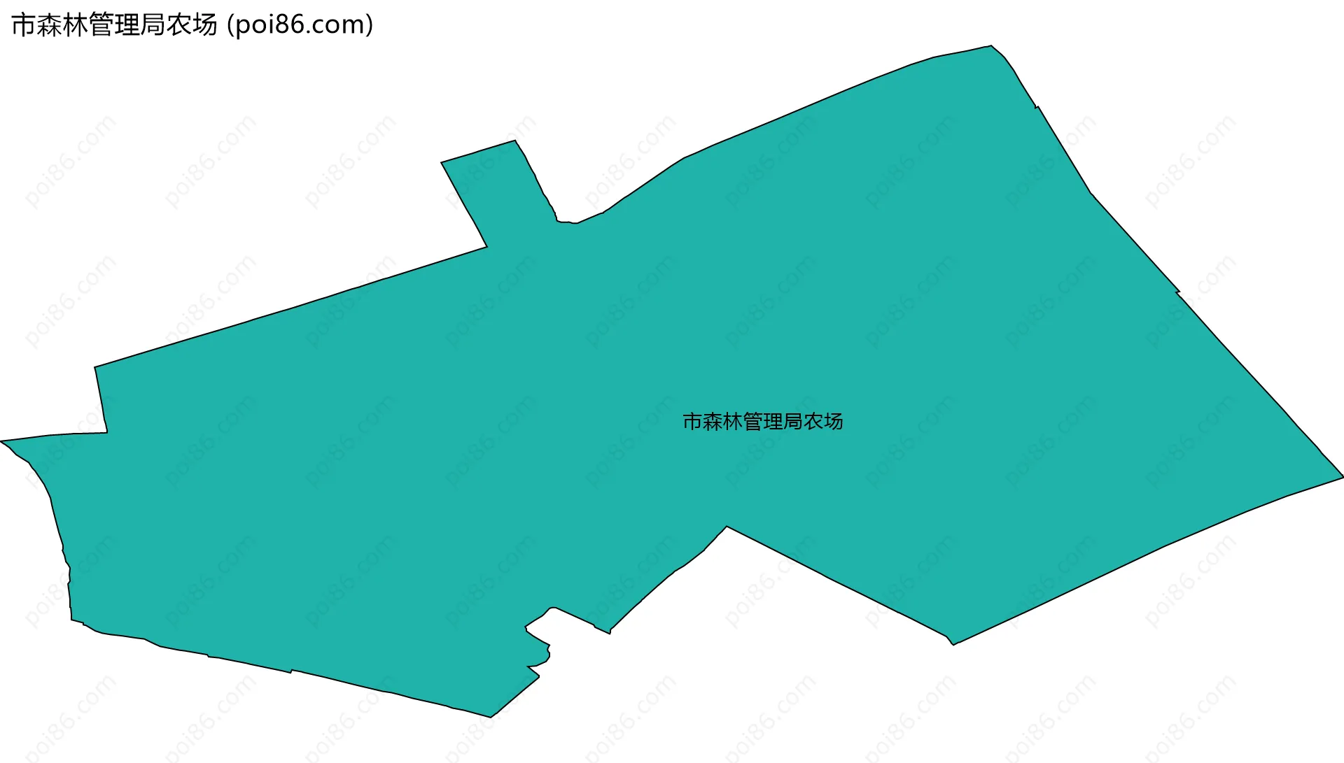 市森林管理局农场边界地图