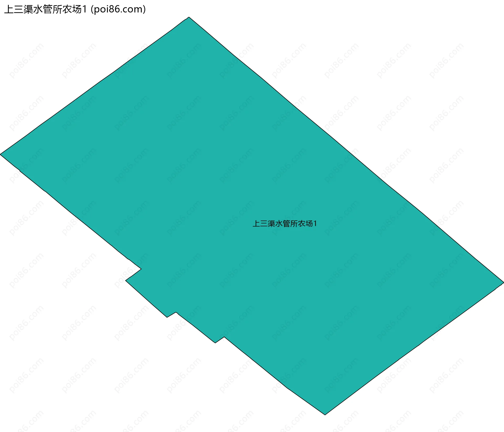 上三渠水管所农场1边界地图