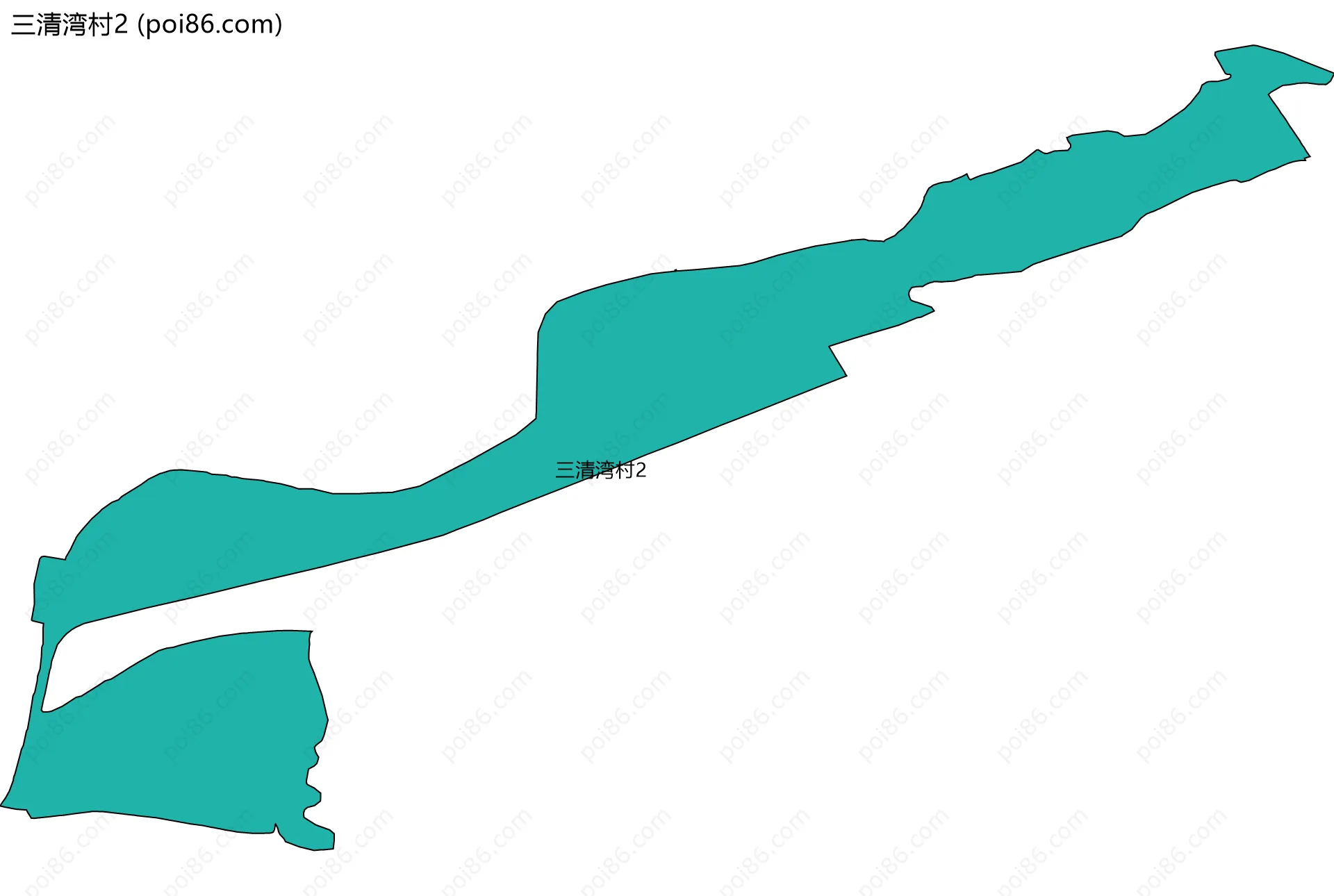 三清湾村2边界地图