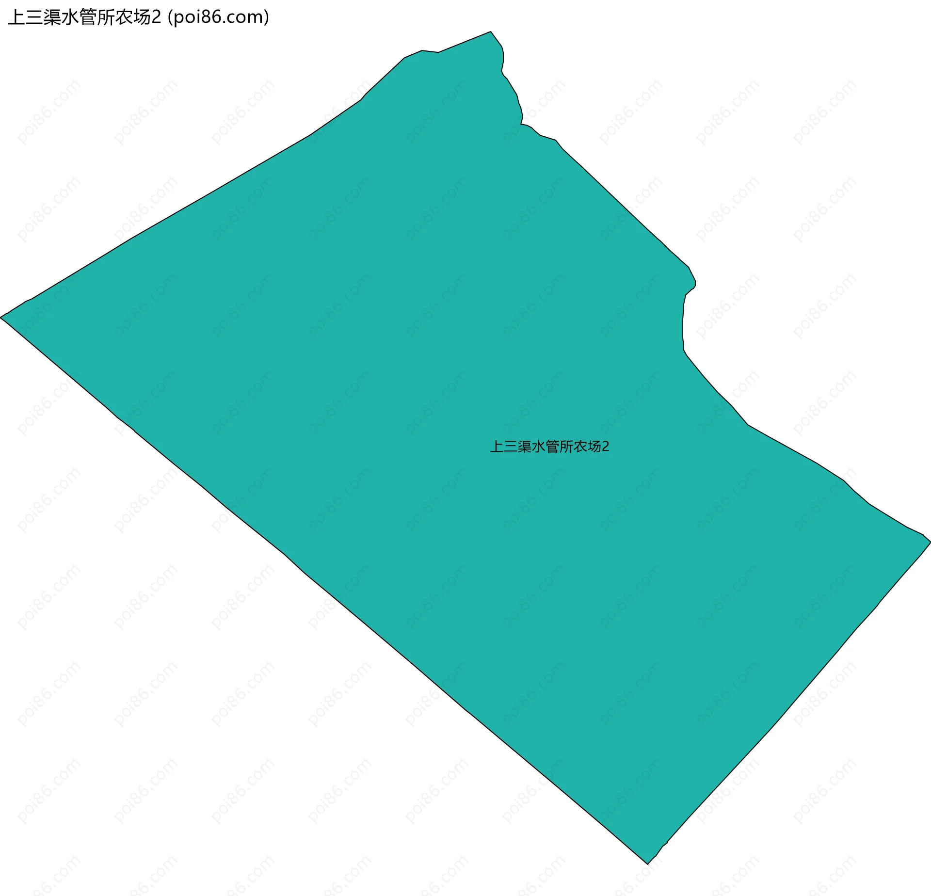 上三渠水管所农场2边界地图