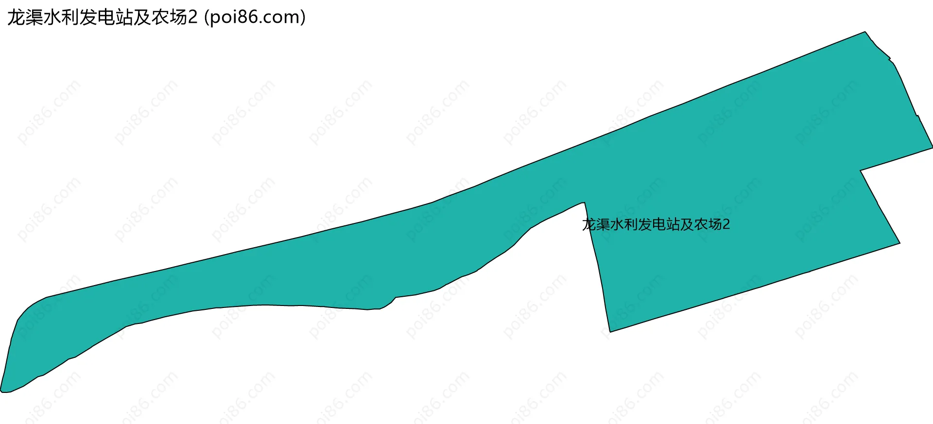 龙渠水利发电站及农场2边界地图
