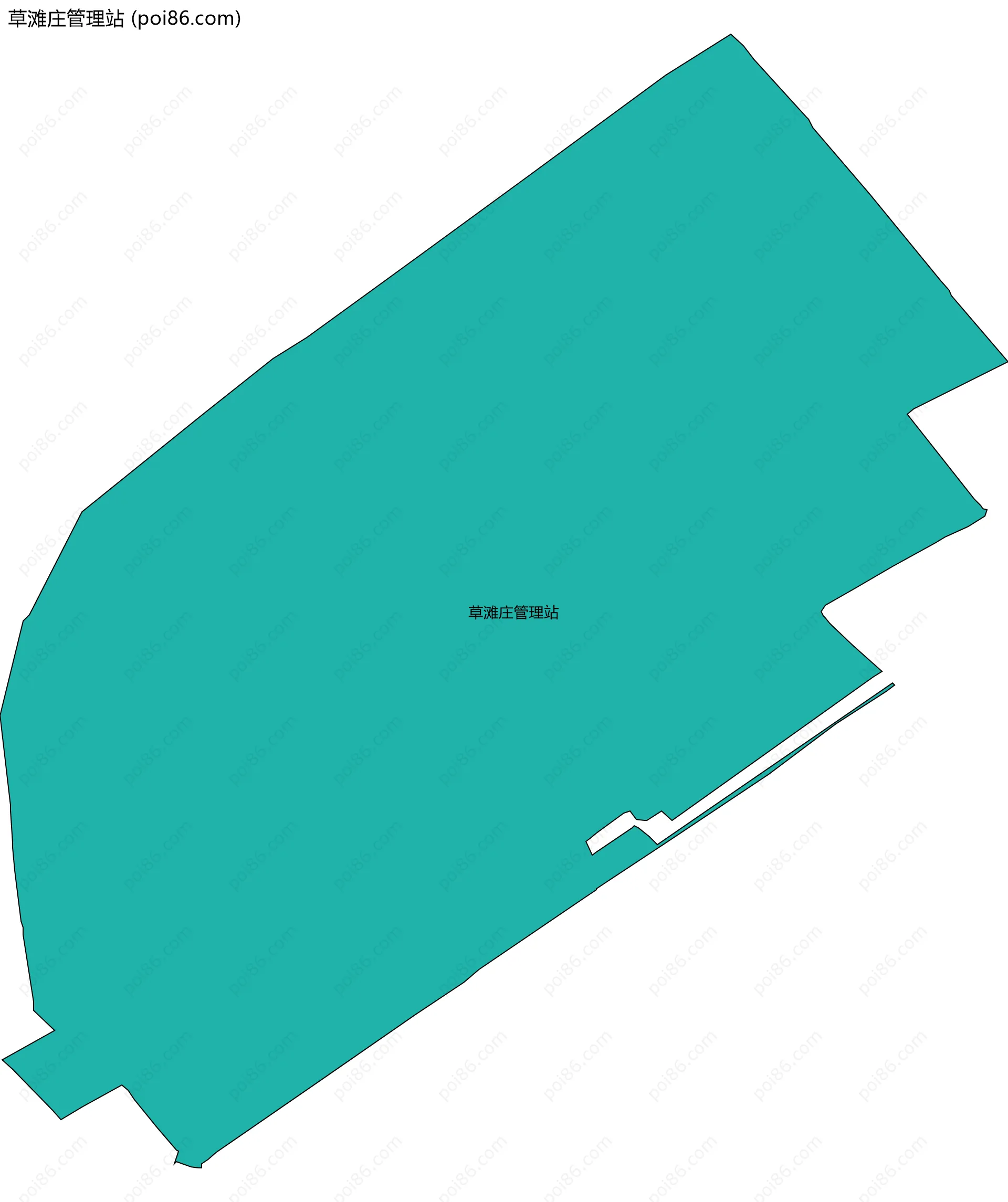 草滩庄管理站边界地图