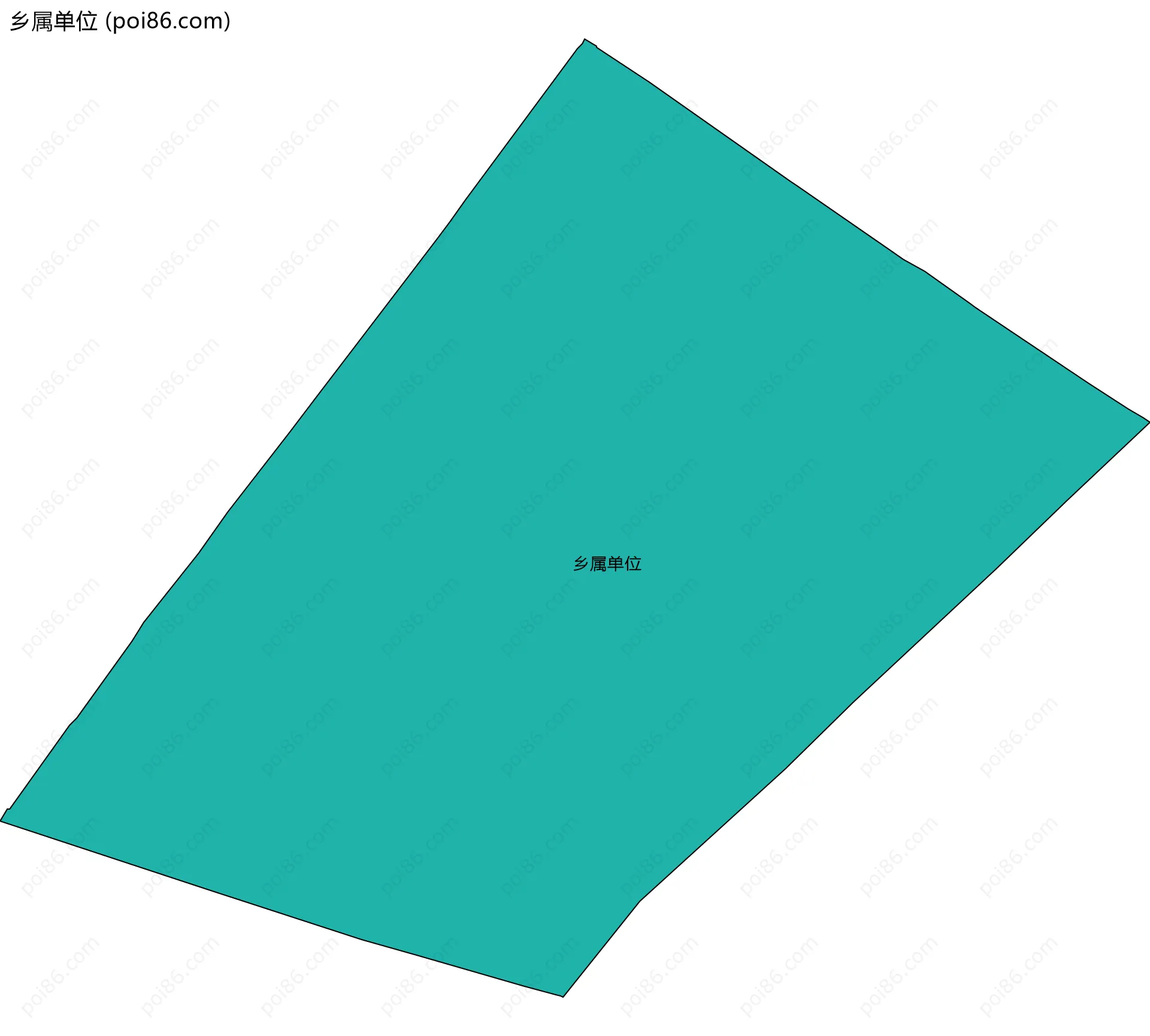 乡属单位边界地图