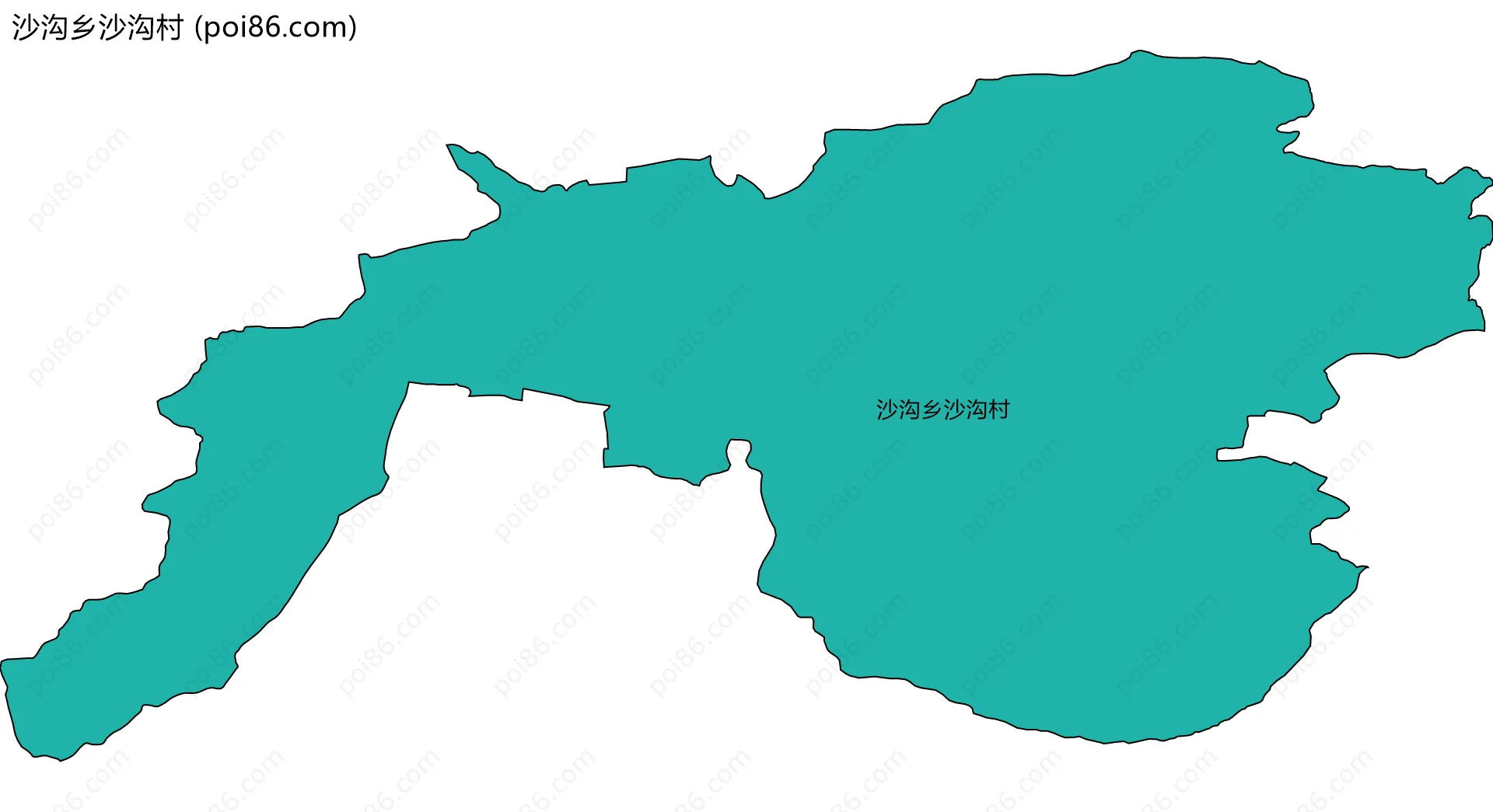 沙沟乡沙沟村边界地图