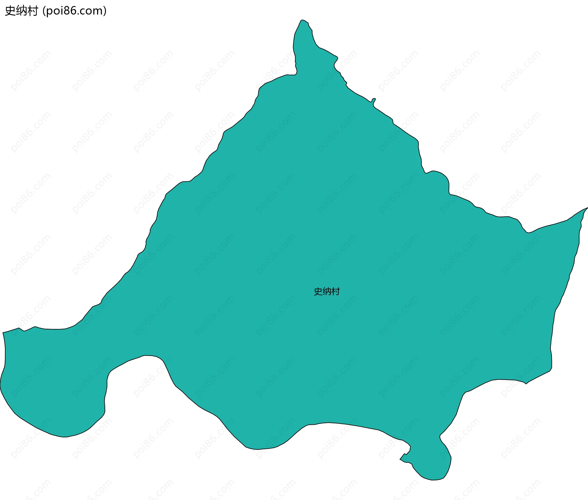 史纳村边界地图