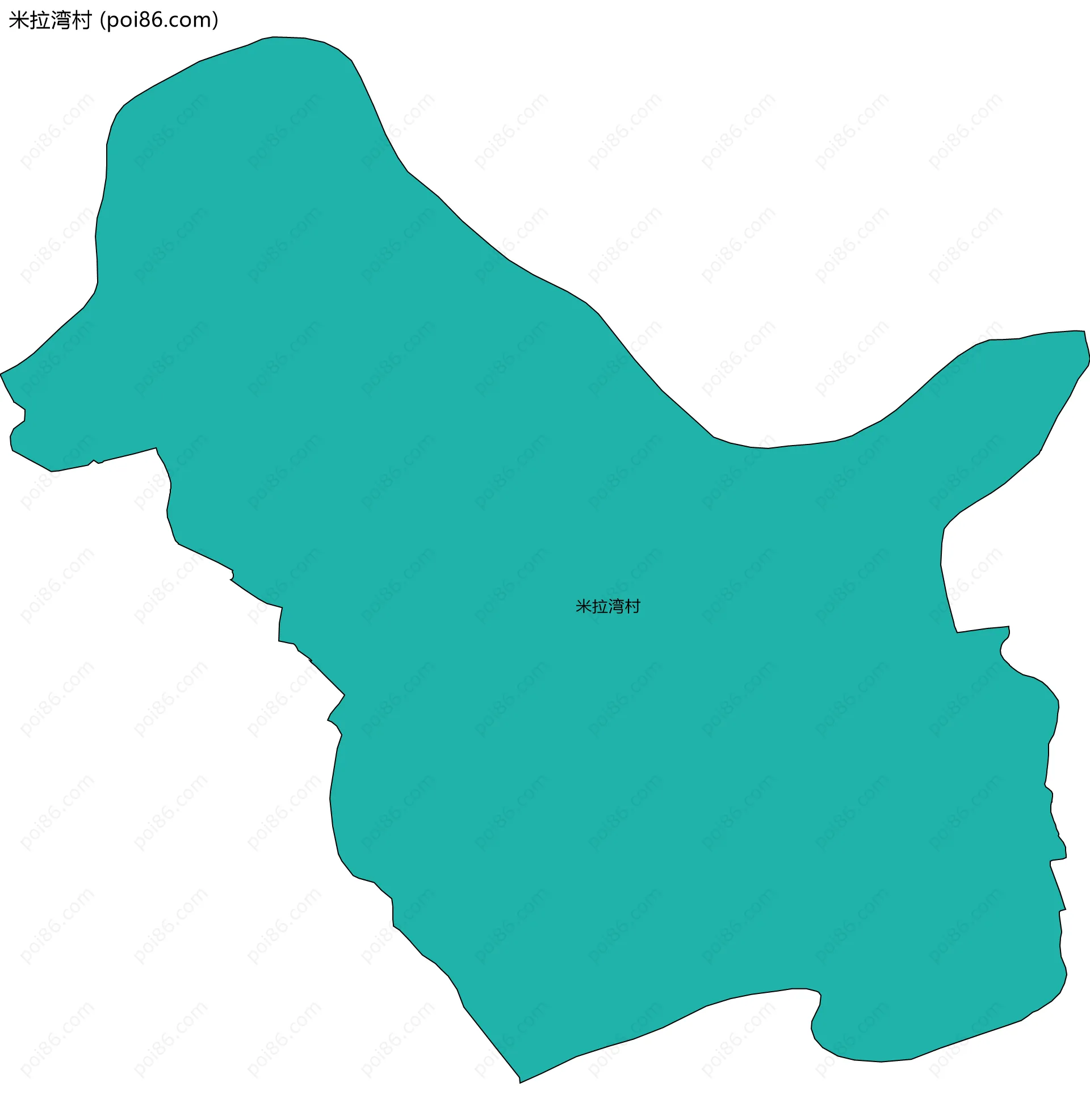 米拉湾村边界地图