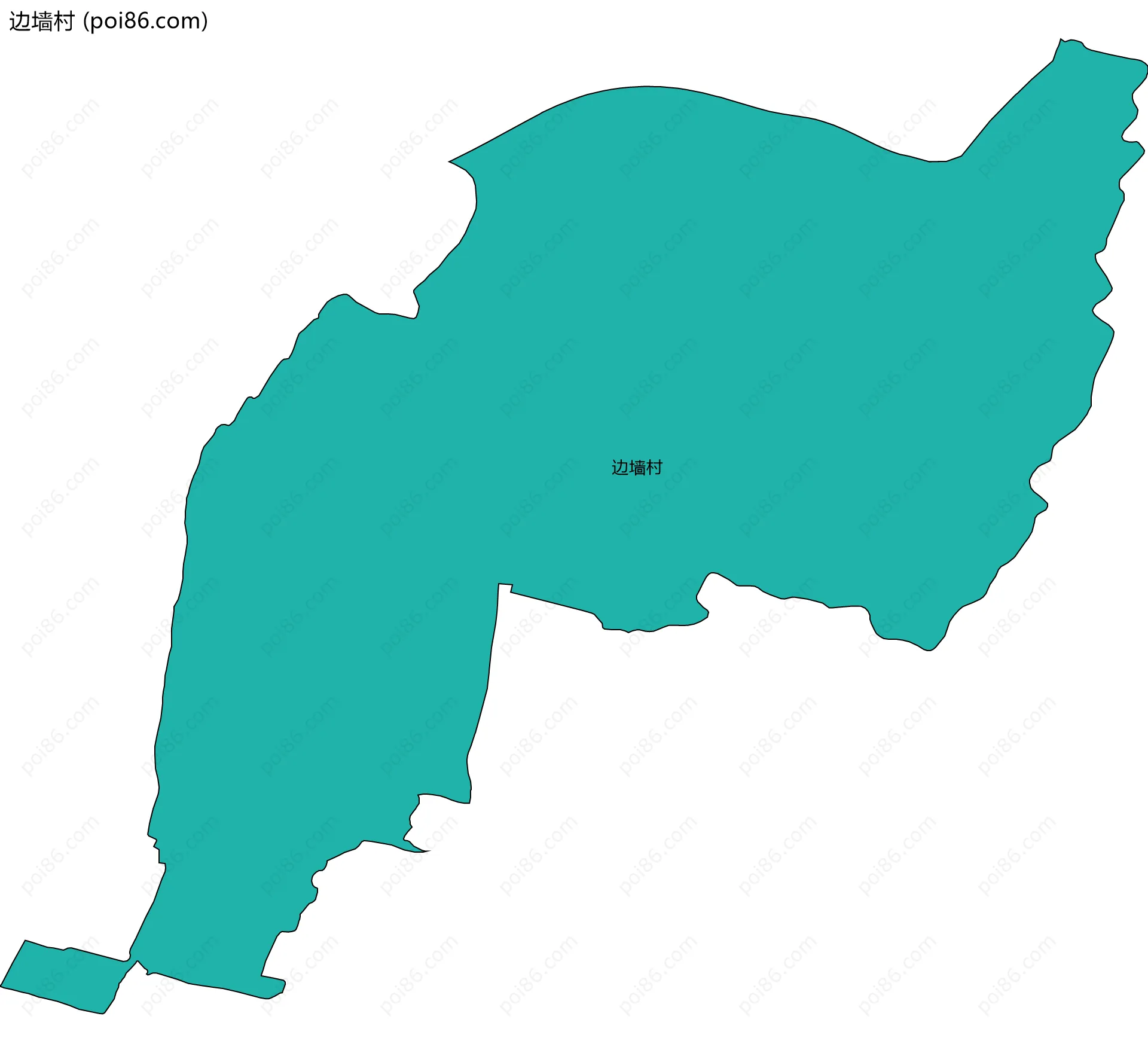 边墙村边界地图