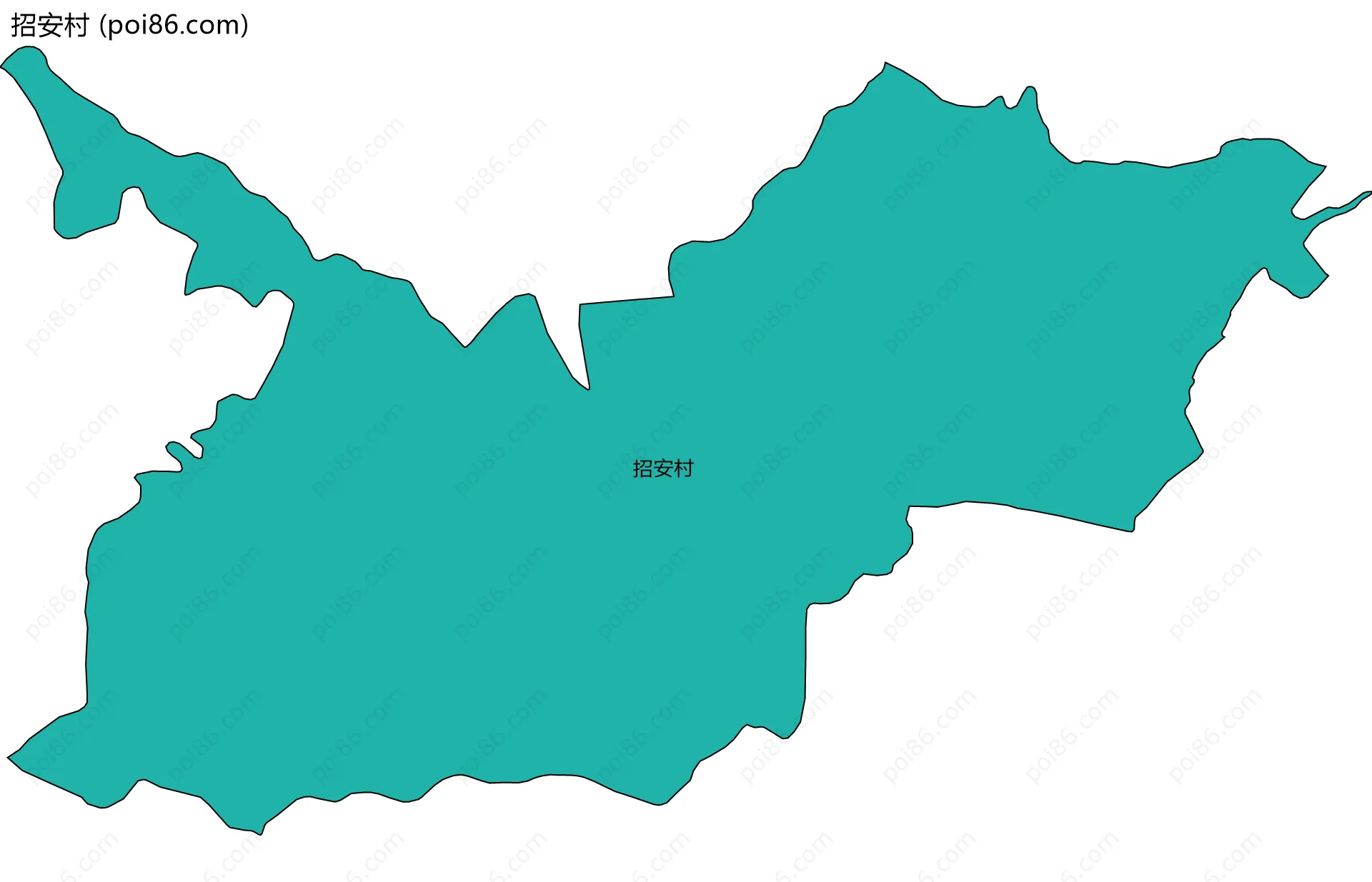 招安村边界地图