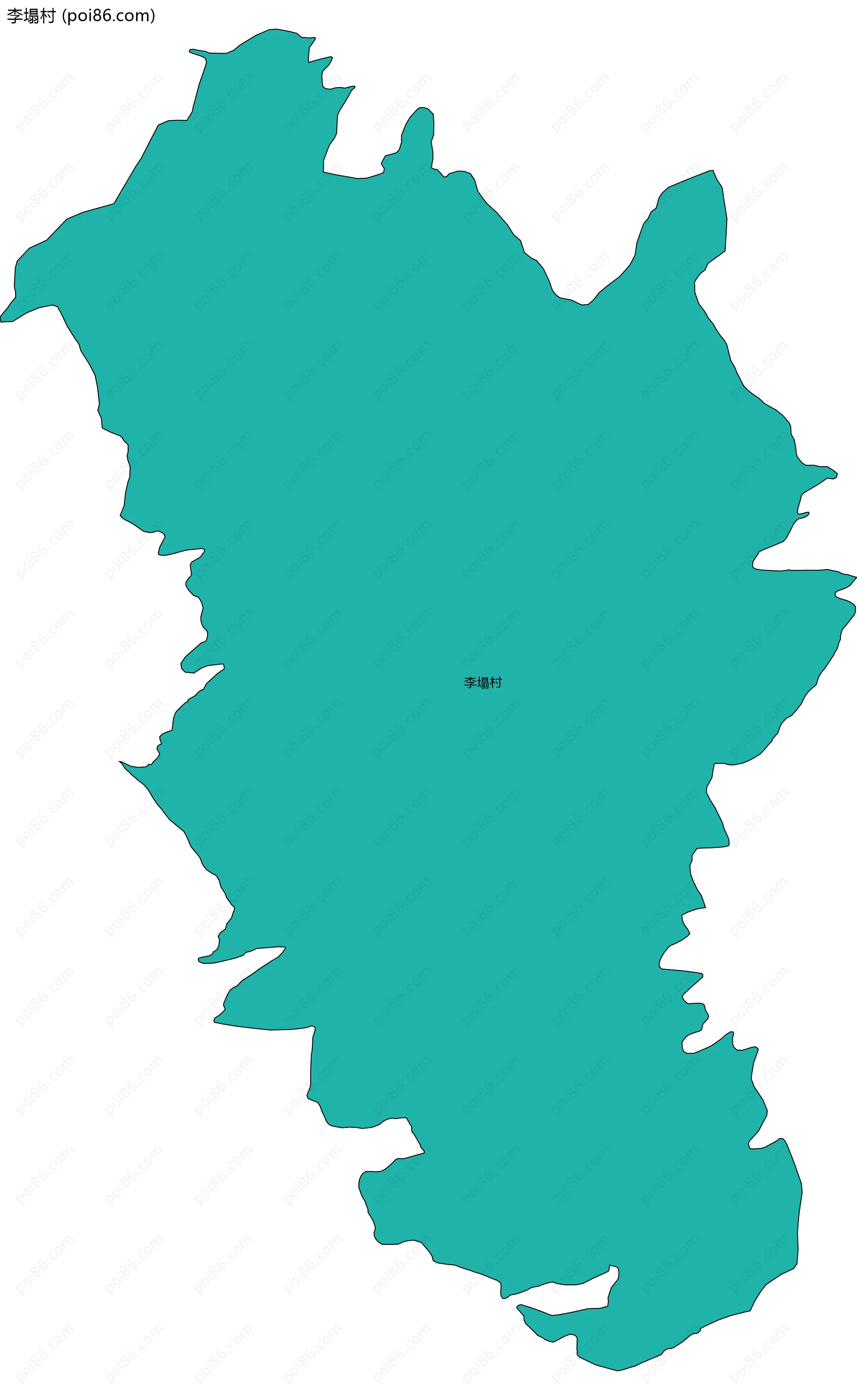 李塌村边界地图