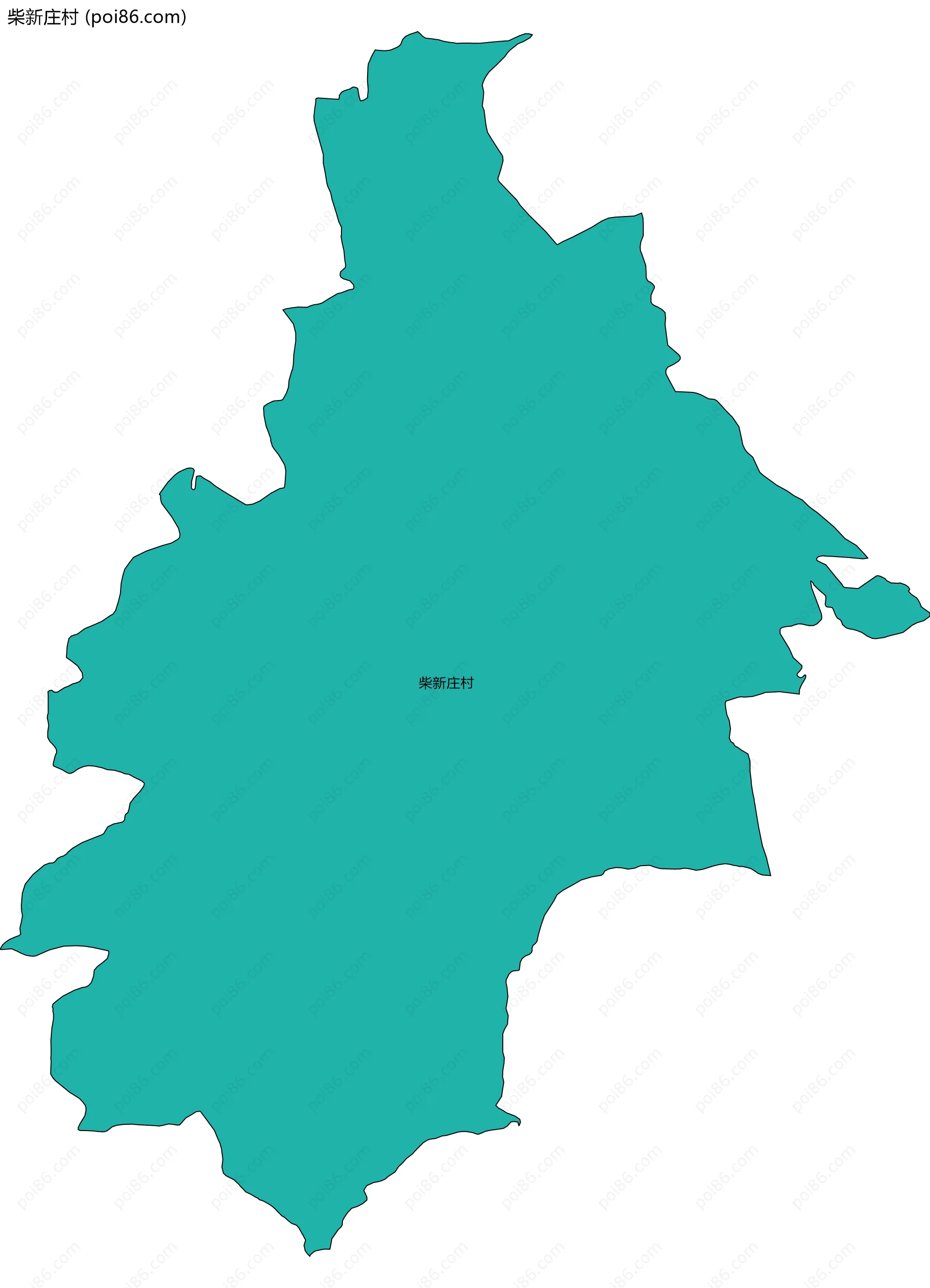 柴新庄村边界地图